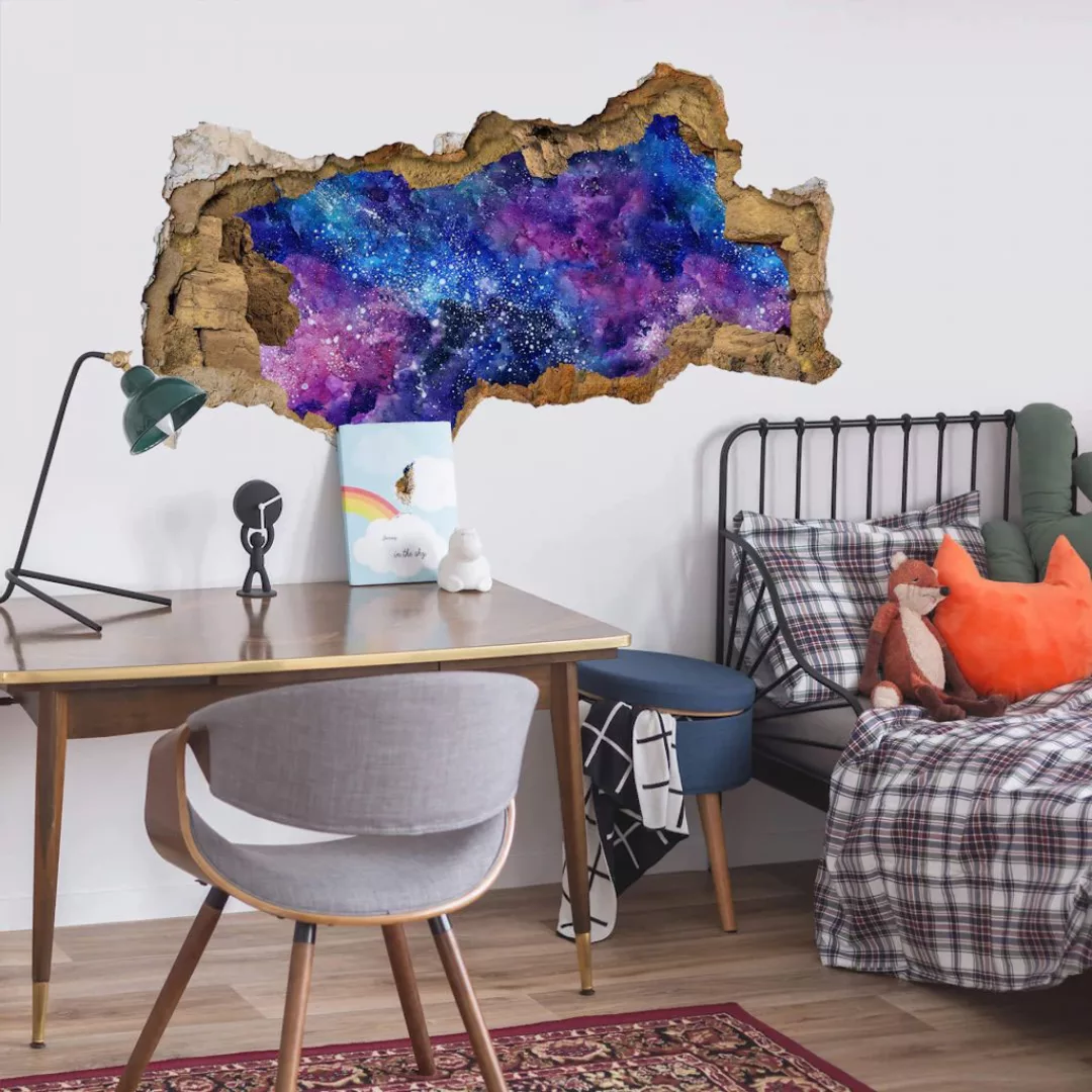 Wall-Art Wandtattoo »Nebula Sticker 3D Weltall Sterne«, (1 St.), selbstkleb günstig online kaufen