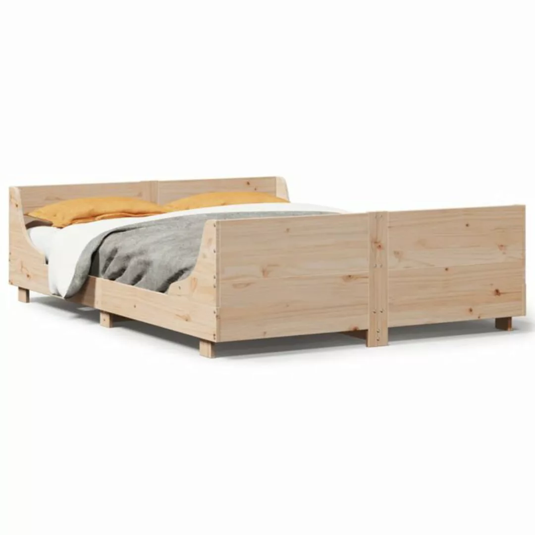 vidaXL Bett, Massivholzbett ohne Matratze 120x200 cm Kiefernholz günstig online kaufen