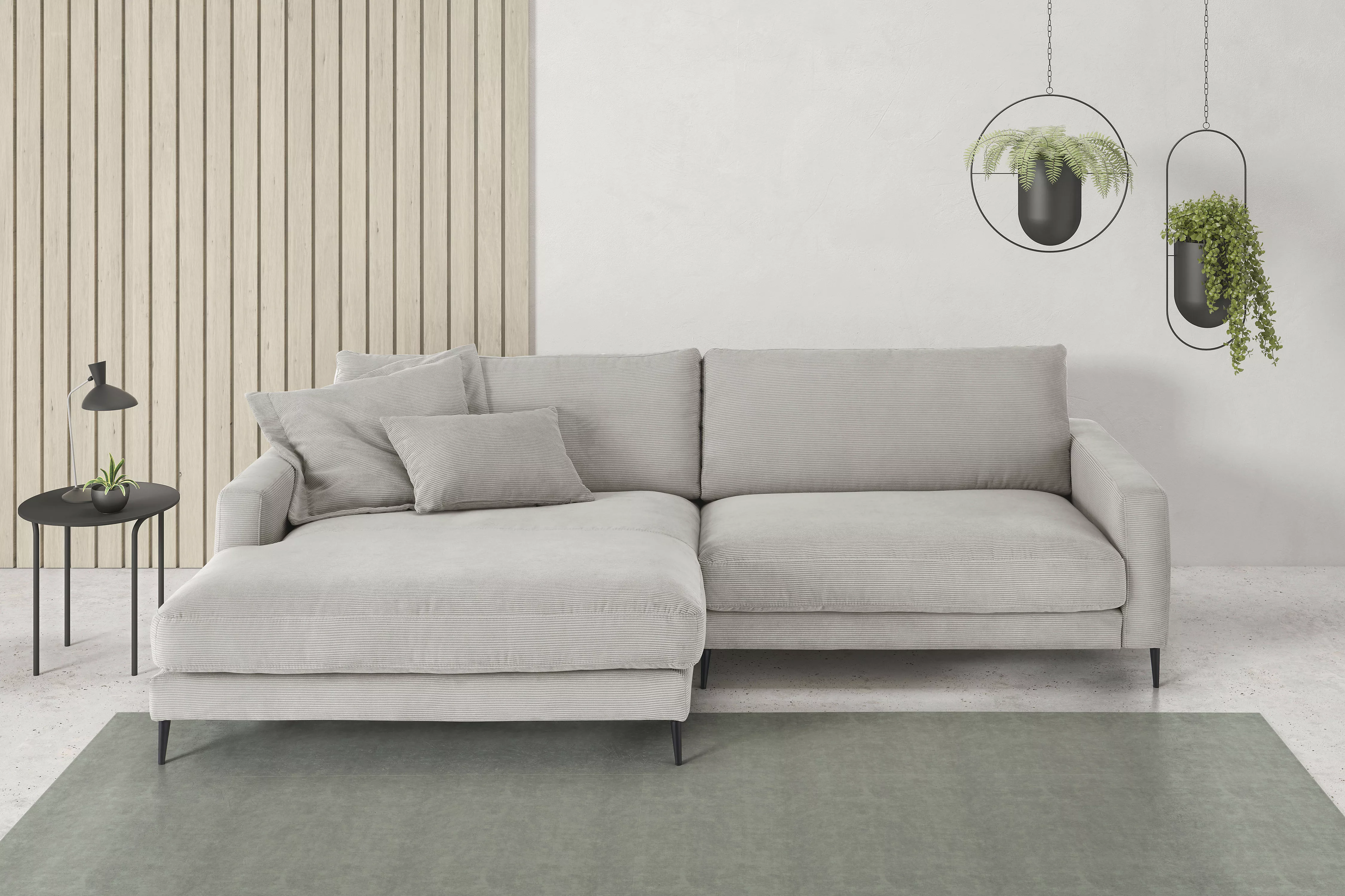 INOSIGN Ecksofa "Downtown, B/T/H: 272/190/84 cm L-Form", weicher Sitzkomfor günstig online kaufen