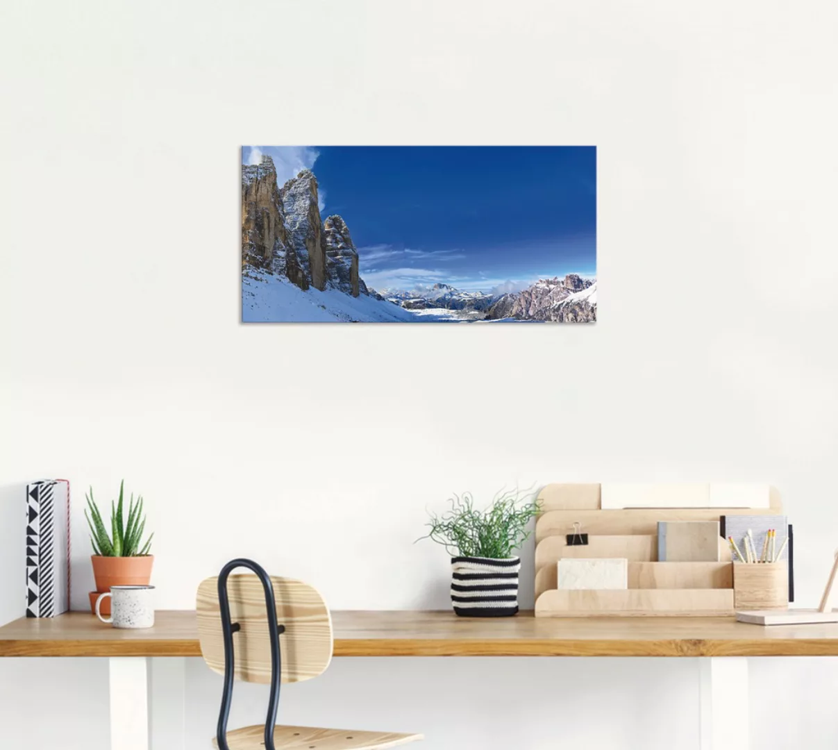 Artland Wandbild "Drei Zinnen Umrundung in den Dolomiten", Himmel, (1 St.), günstig online kaufen