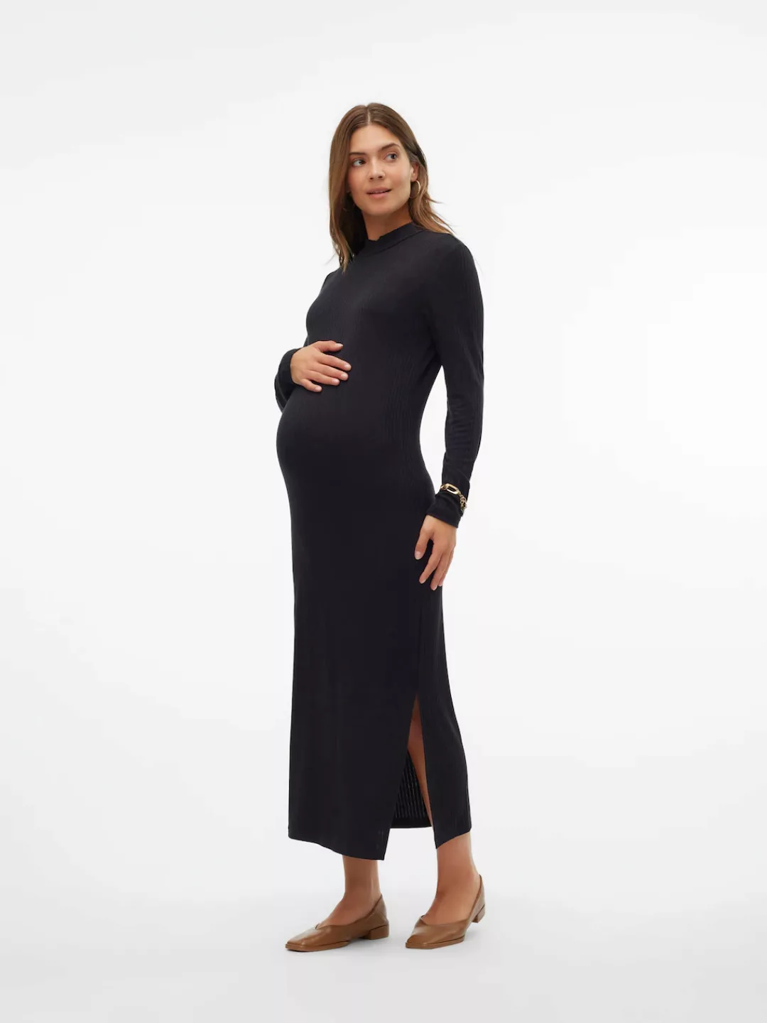 Mamalicious Umstandskleid "MLTRINITY HIGH NECK JRS DRESS NOOS" günstig online kaufen