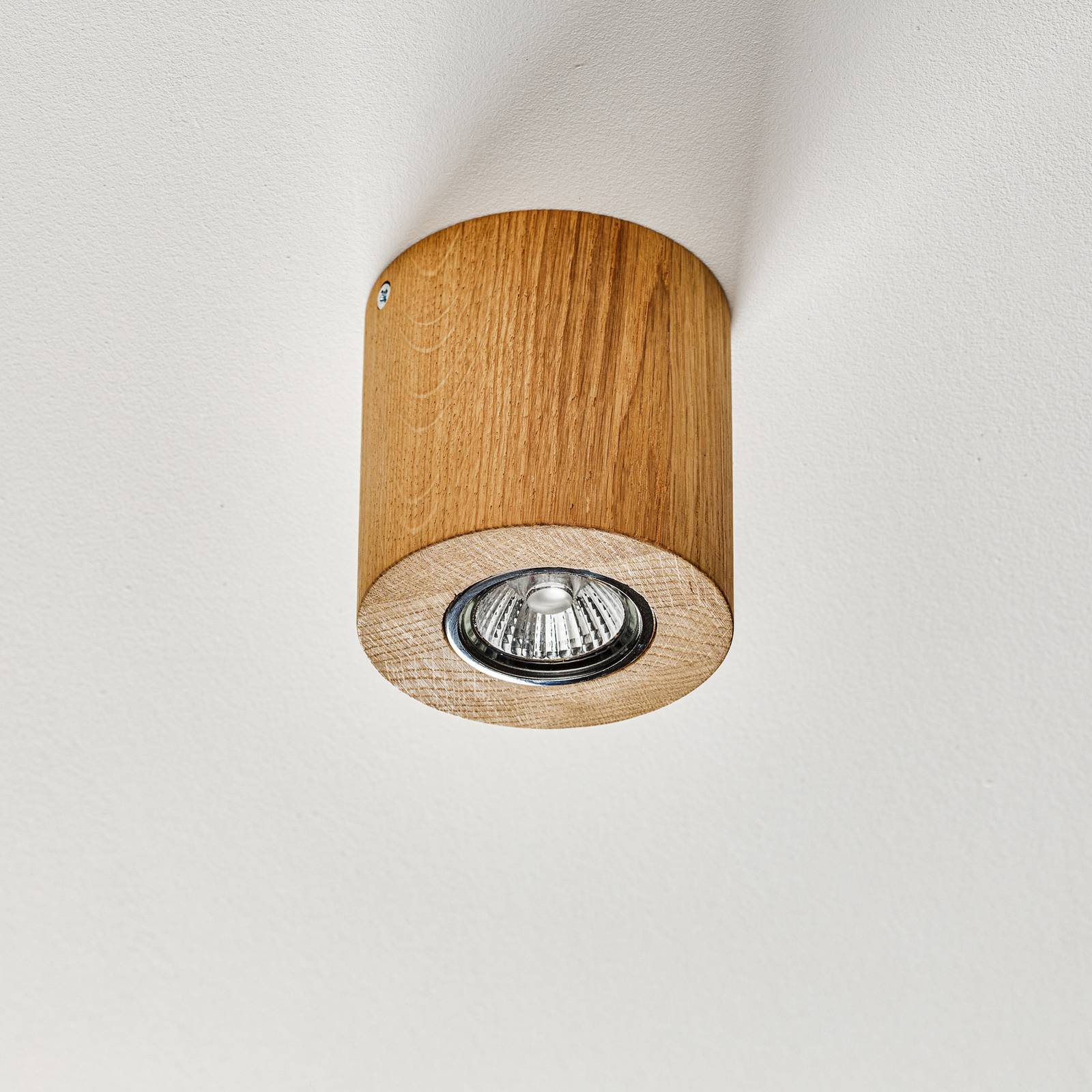Deckenlampe Wooddream 1-flammig Eiche, rund, 10cm günstig online kaufen