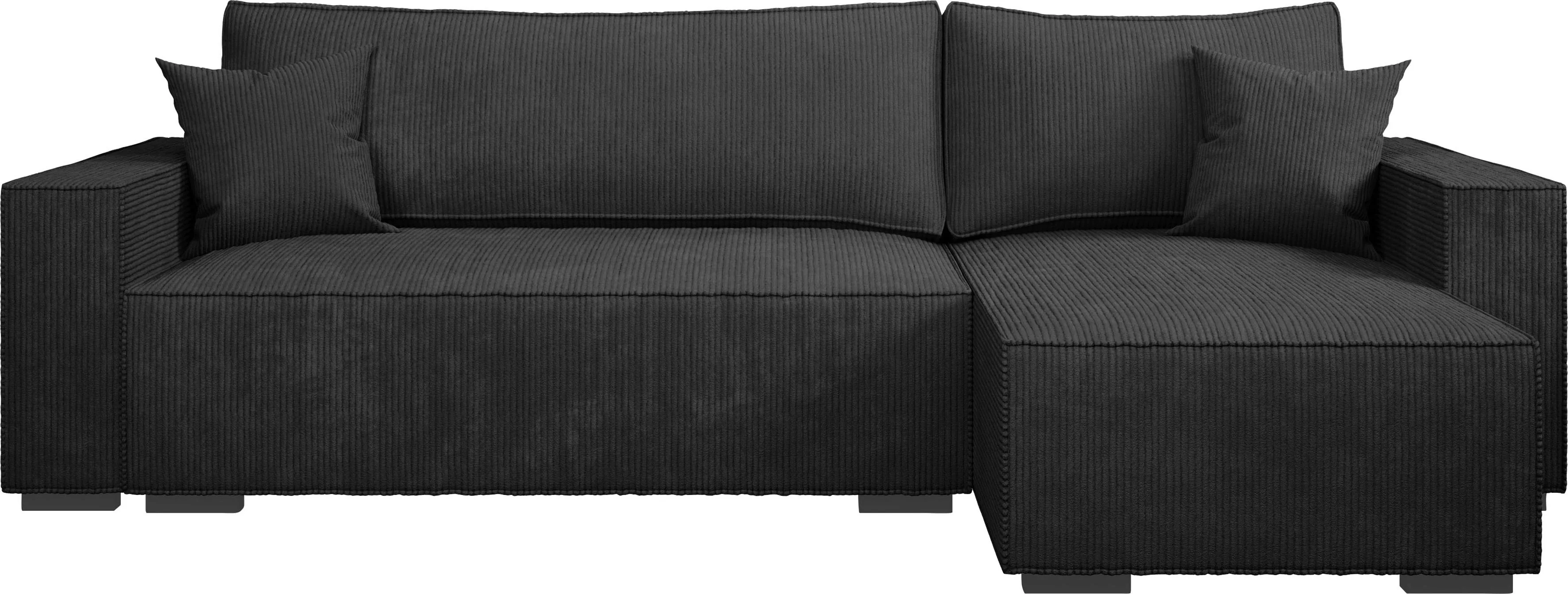 INOSIGN Ecksofa "Winton Cordsofa / Schlafsofa 253 cm", Cord, Recamiere wech günstig online kaufen