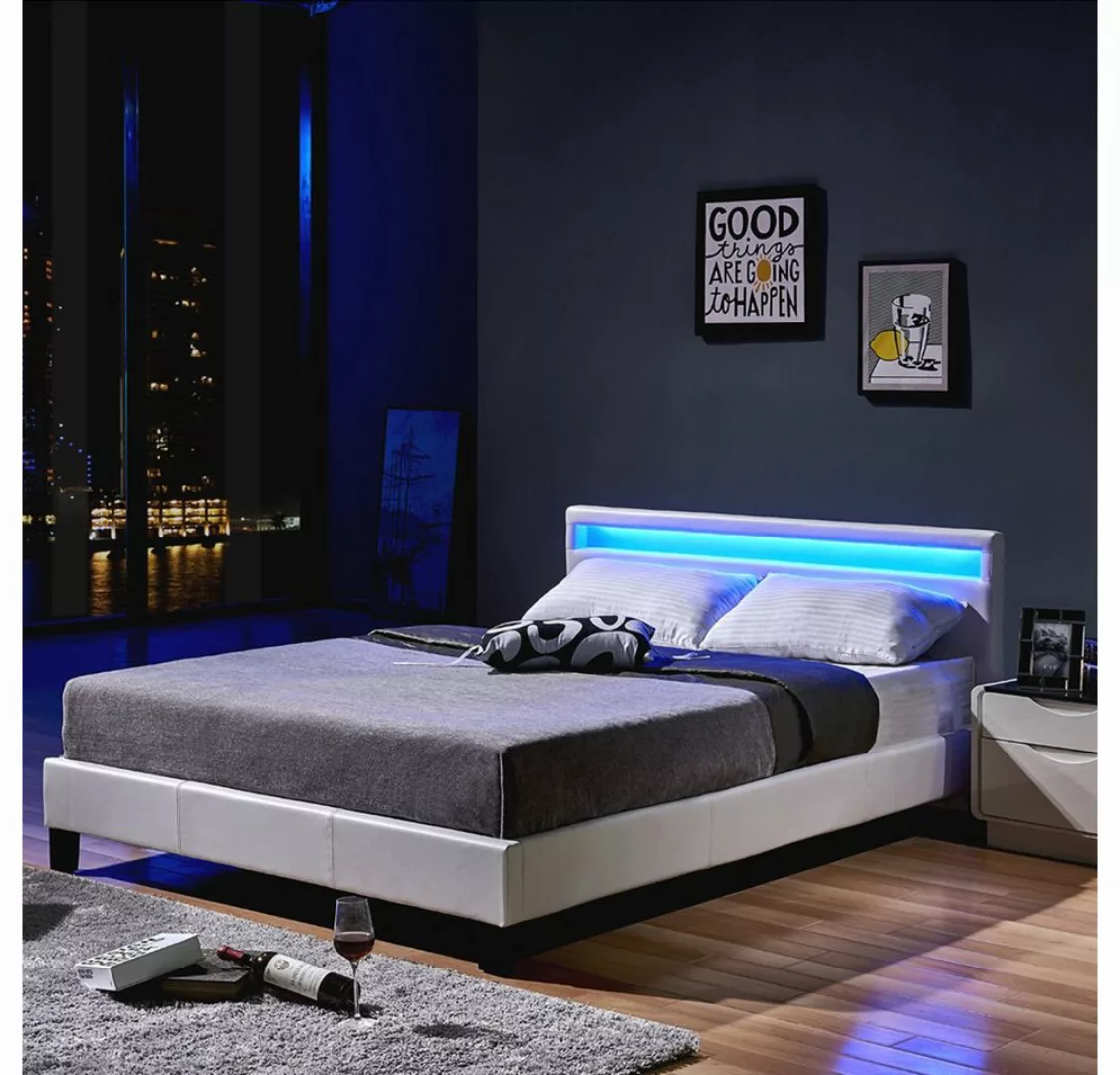 HOME DELUXE Bett LED Bett ASTRO (Set, 2-tlg., Bett und Lattenrost), extra g günstig online kaufen