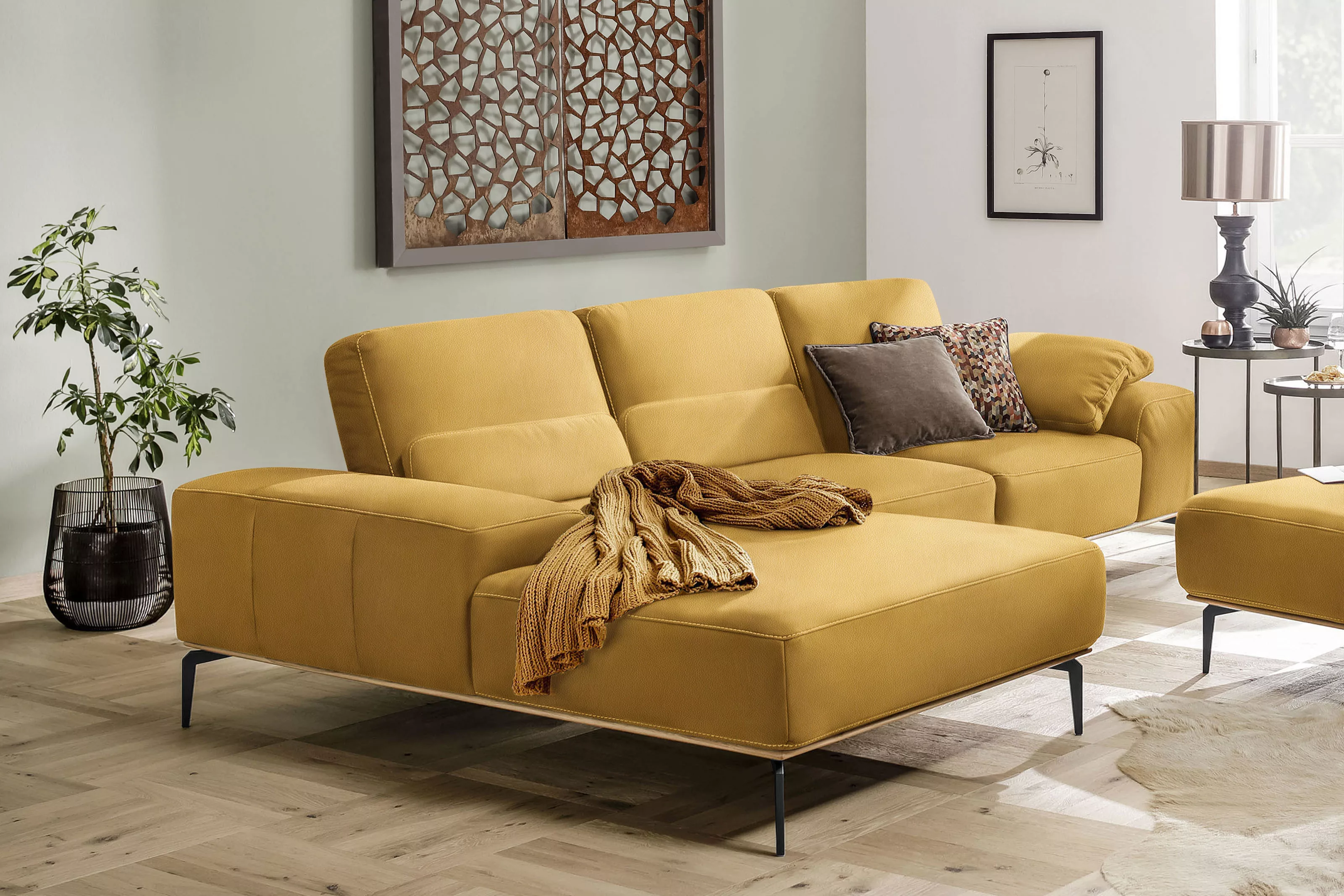 W.SCHILLIG Ecksofa "run, Designsofa mit tollem Sitzkomfort, bequem, L-Form" günstig online kaufen