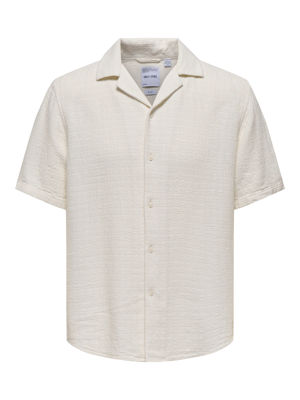 ONLY & SONS Kurzarmhemd "ONSLATHAM RLXSS RESORT LINEN STRUC 0257" günstig online kaufen