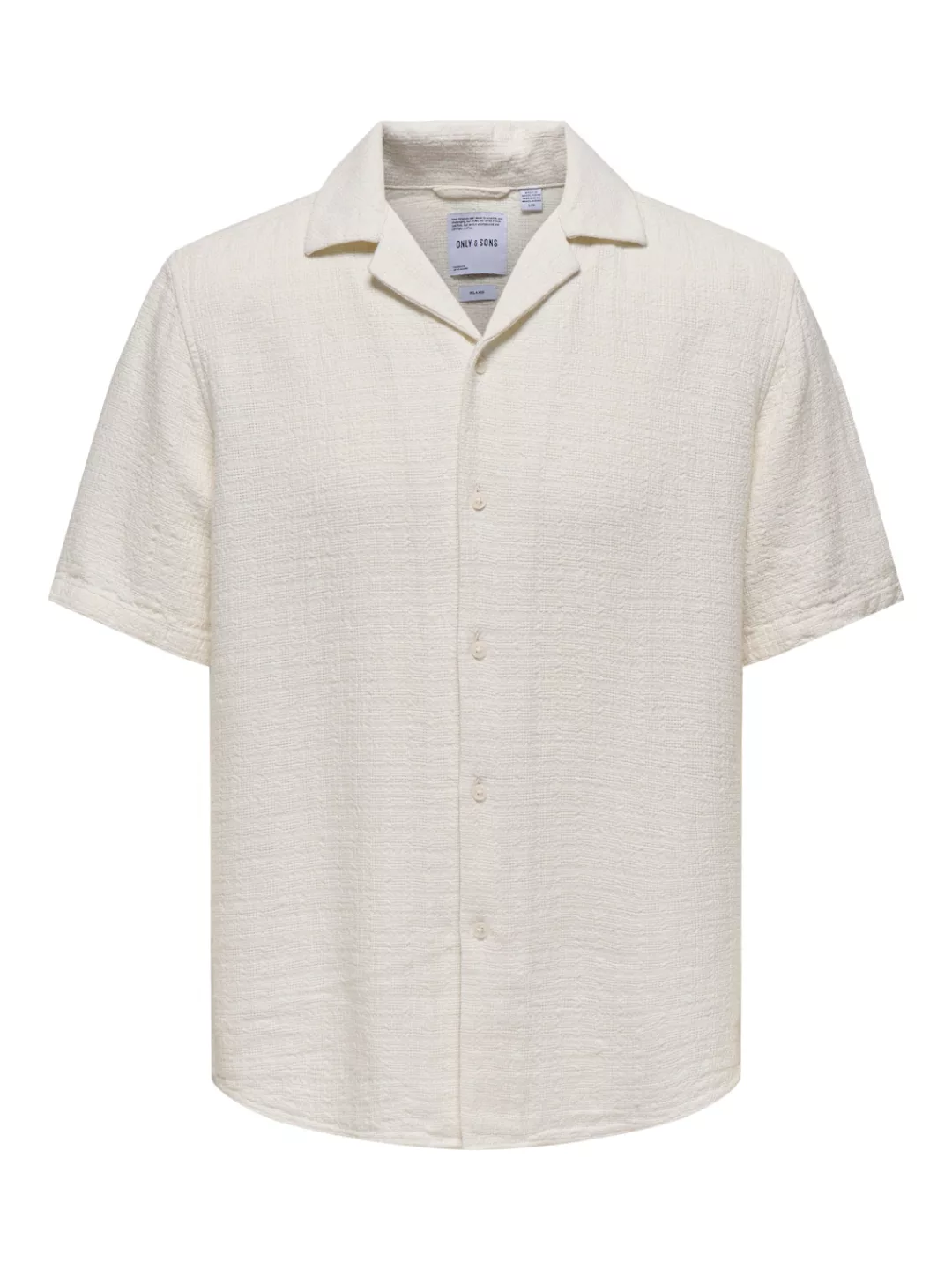 ONLY & SONS Kurzarmhemd "ONSLATHAM RLXSS RESORT LINEN STRUC 0257" günstig online kaufen