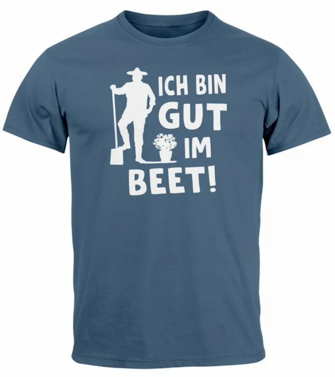 MoonWorks Print-Shirt Herren T-Shirt Ich bin gut im Beet Wortspiel Fun-Shir günstig online kaufen
