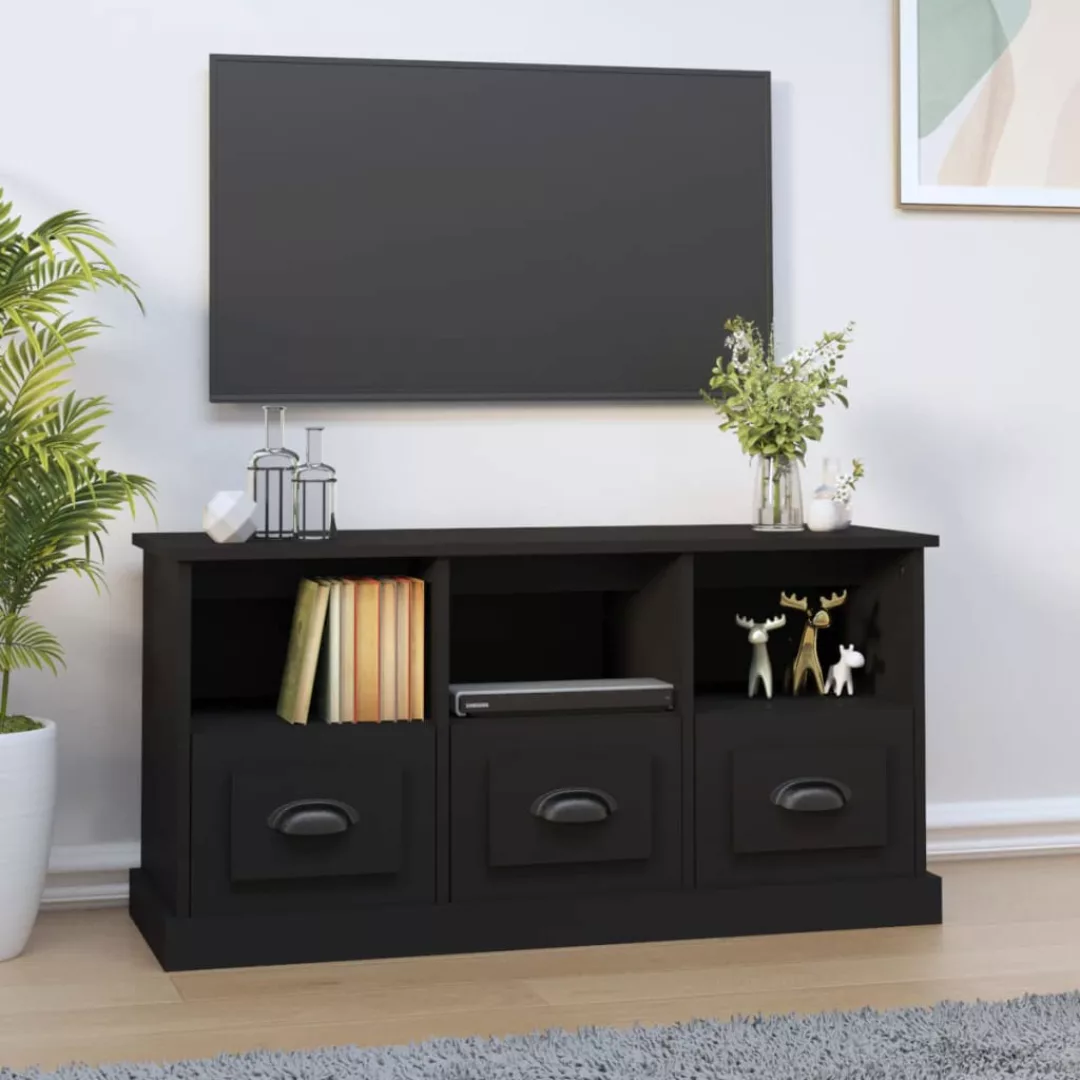 Vidaxl Tv-schrank Schwarz 100x35x50 Cm Holzwerkstoff günstig online kaufen