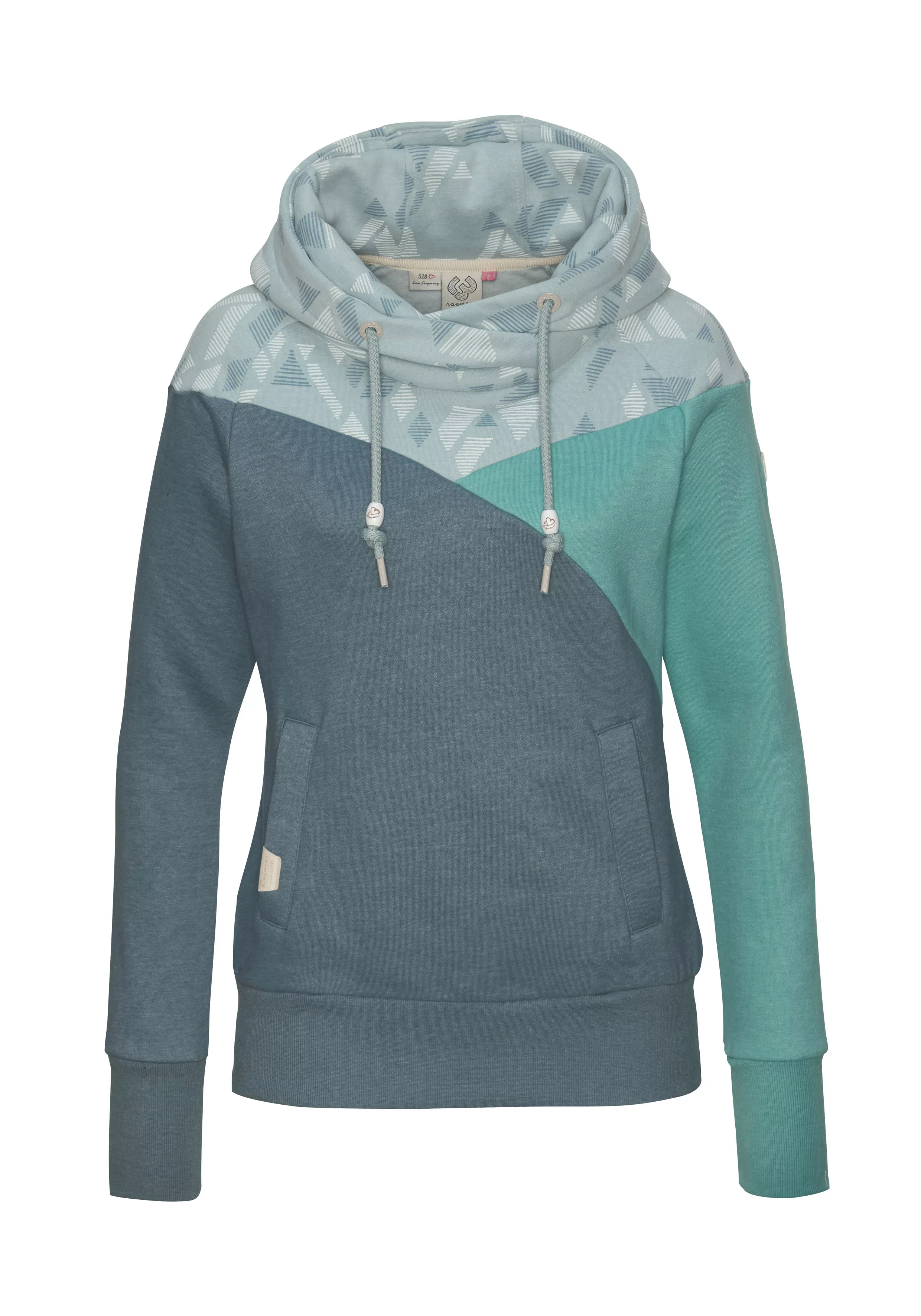 Ragwear Kapuzensweatshirt CHELLI mit Colorblock Muster günstig online kaufen