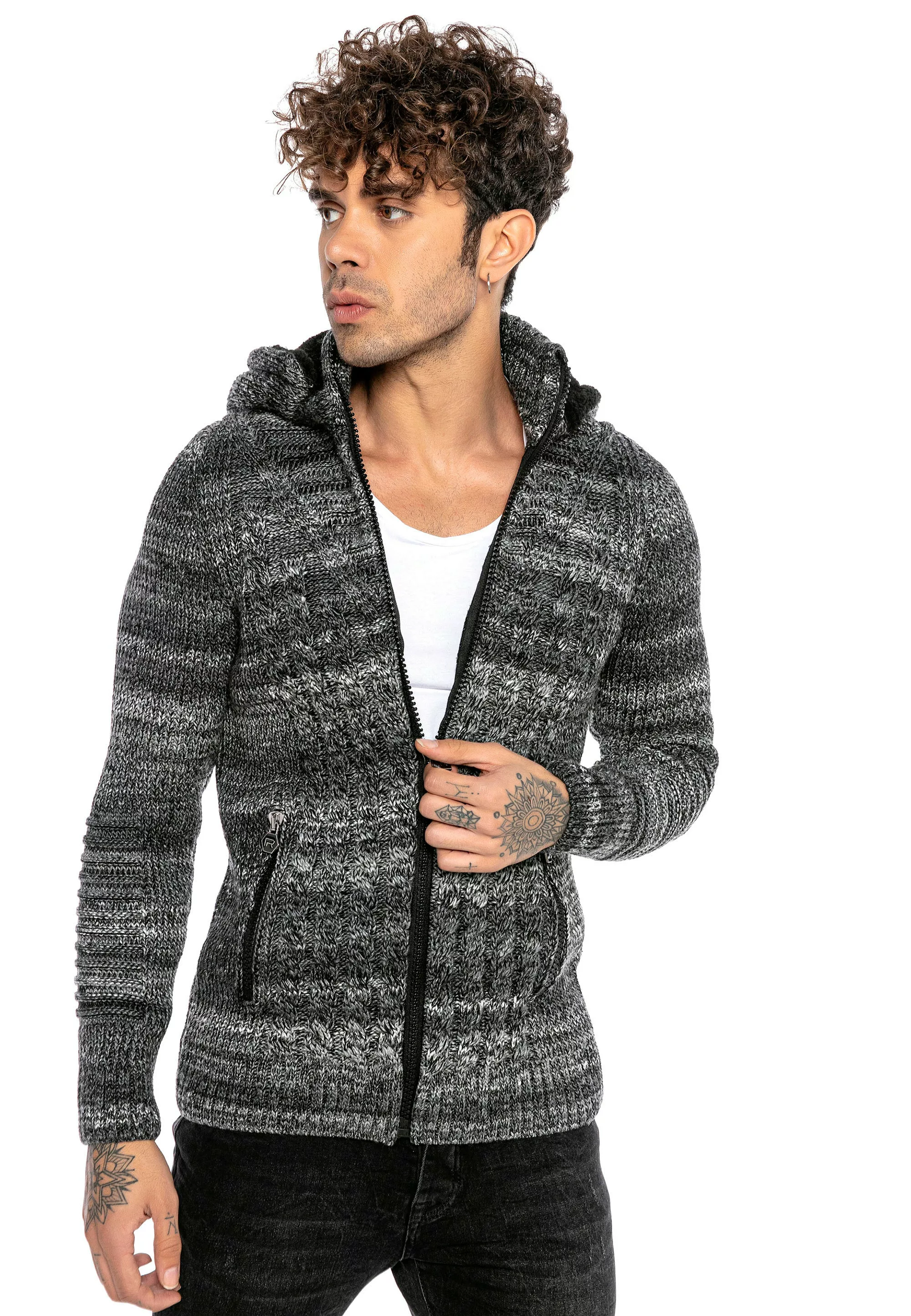 RedBridge Strickjacke "Lewisville", mit abnehmbarer Kapuze günstig online kaufen