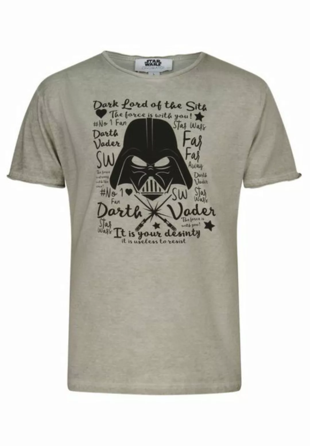 ONOMATO! T-Shirt Star Wars Darth Vader Herren T-Shirt Kurzarm-Shirt günstig online kaufen