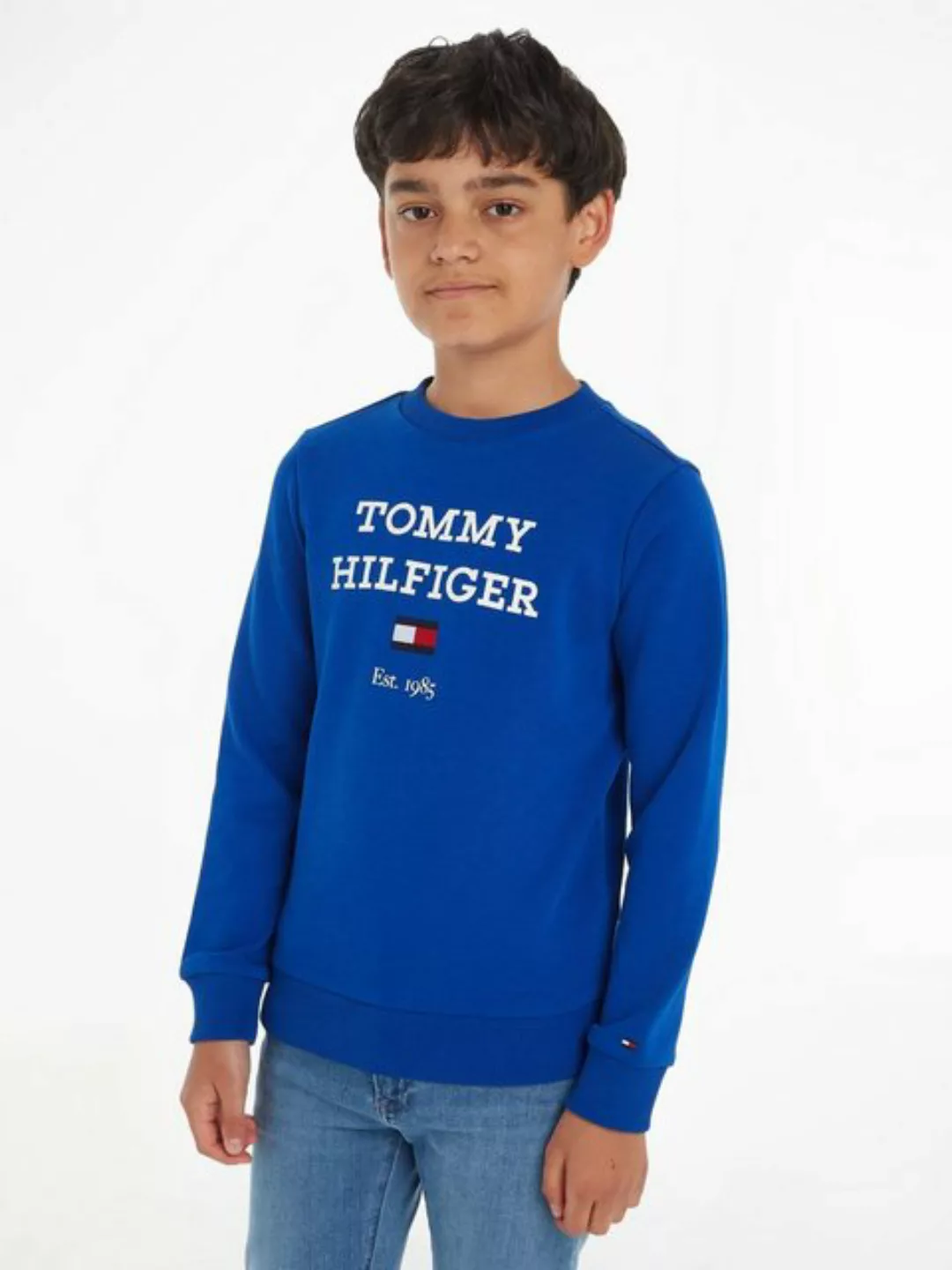 Tommy Hilfiger Sweatshirt TH LOGO SWEATSHIRT mit großem Logo günstig online kaufen