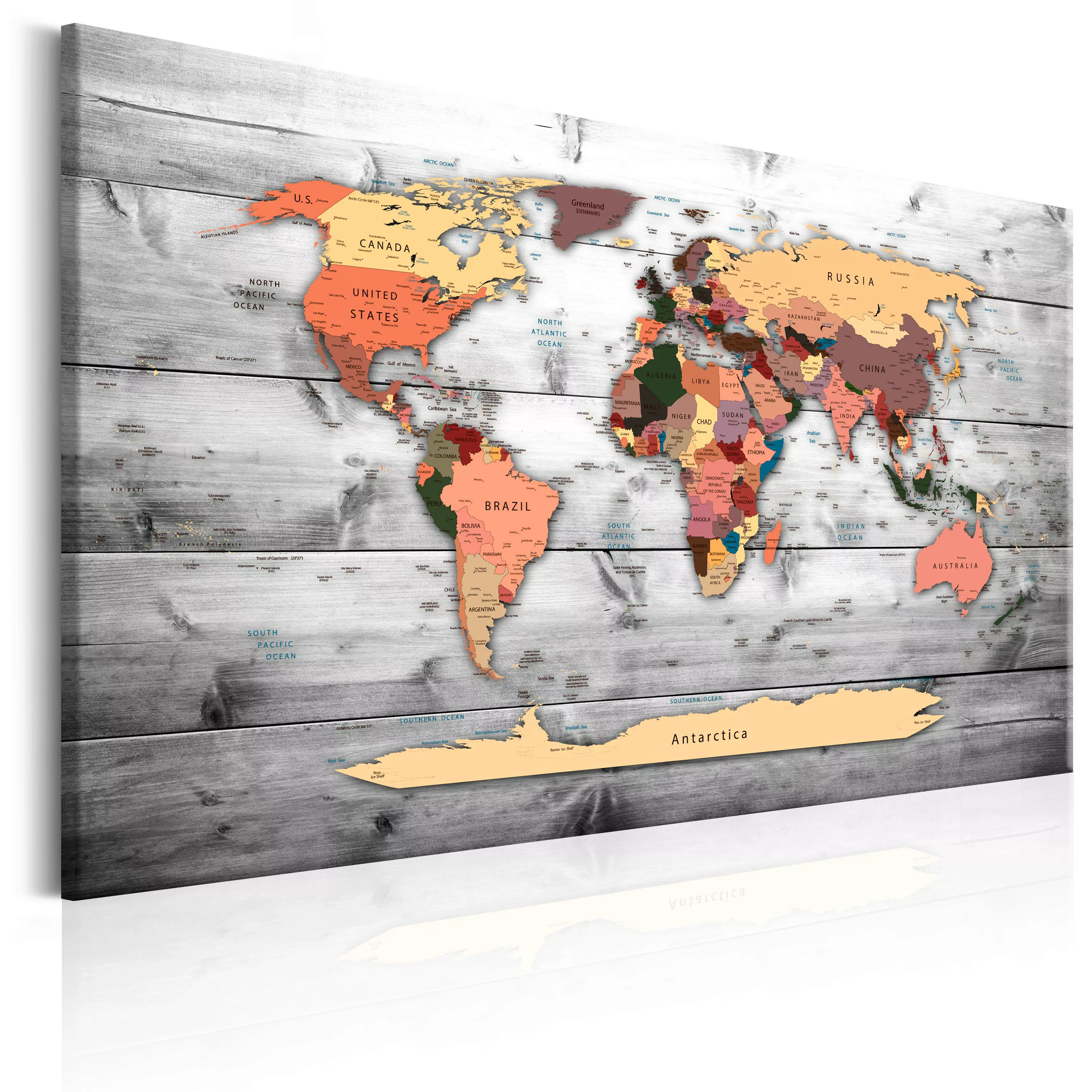 Wandbild - World Map: New Directions günstig online kaufen