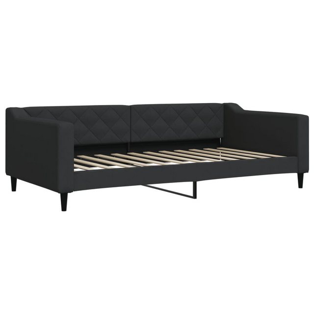 vidaXL Gästebett Gästebett Tagesbett Schwarz 100x200 cm Stoff Bett Bettgest günstig online kaufen