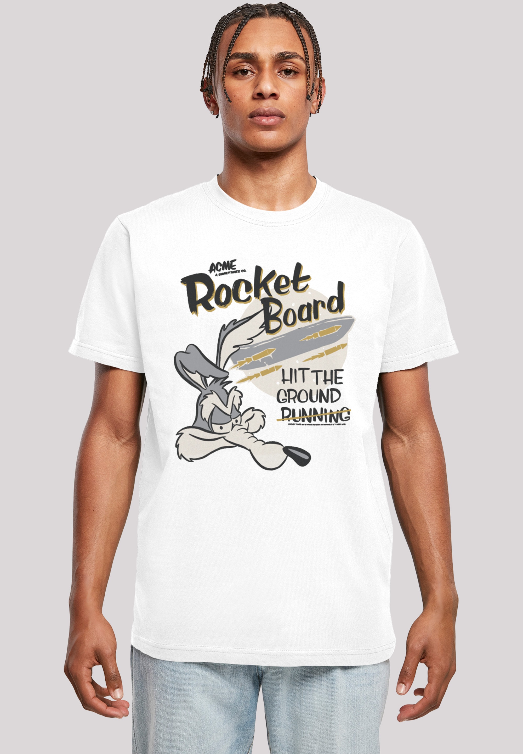 F4NT4STIC T-Shirt "Looney Tunes Wile E Rocket Board Cartoon", Herren,Premiu günstig online kaufen