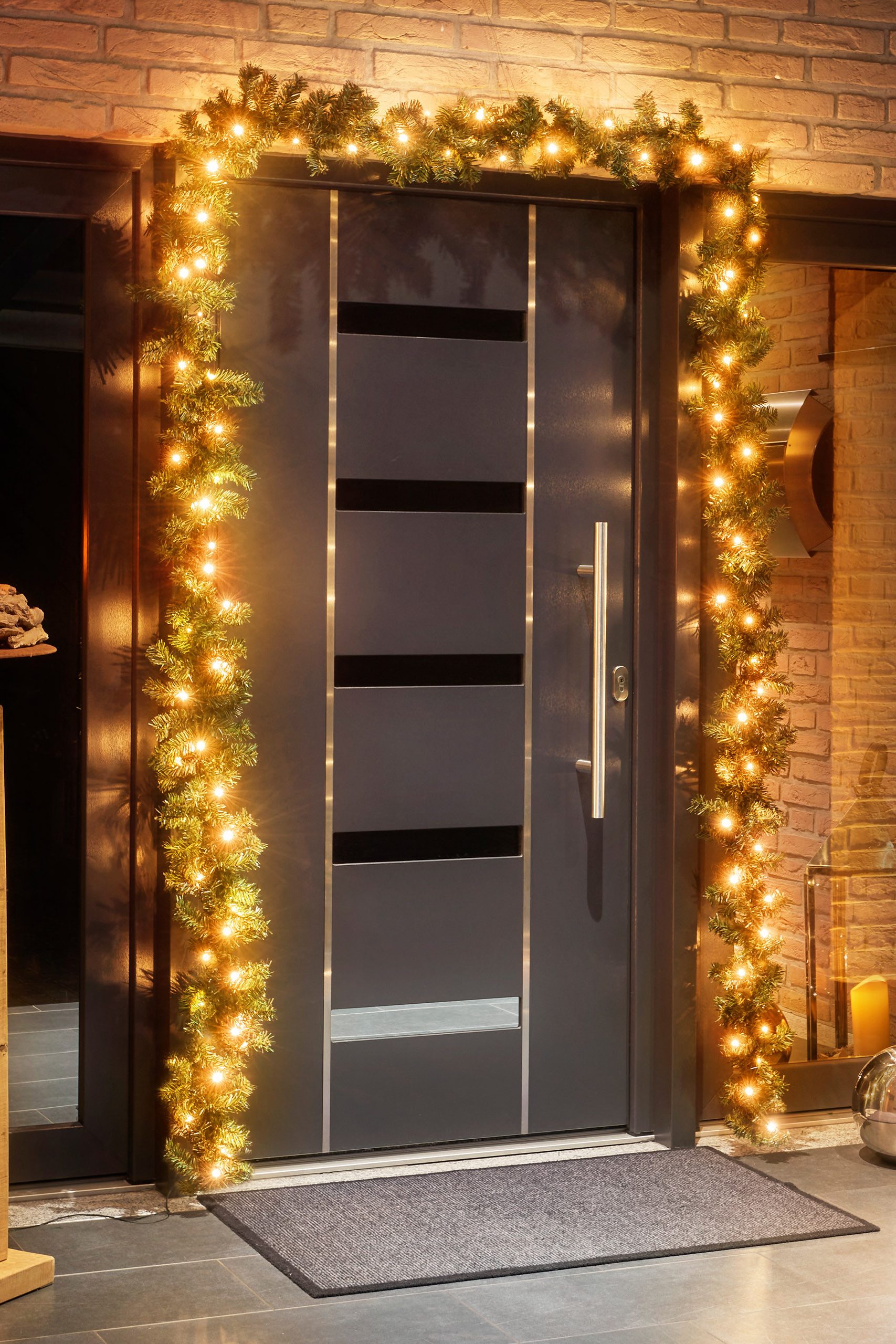 Kunstgirlande 5m Tannengirlande, 80er LED Lichterkette günstig online kaufen