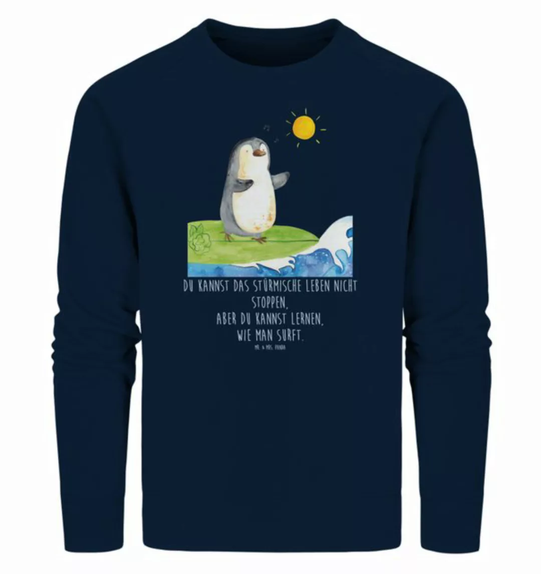 Mr. & Mrs. Panda Longpullover Größe S Pinguin Surfer - French Navy - Gesche günstig online kaufen