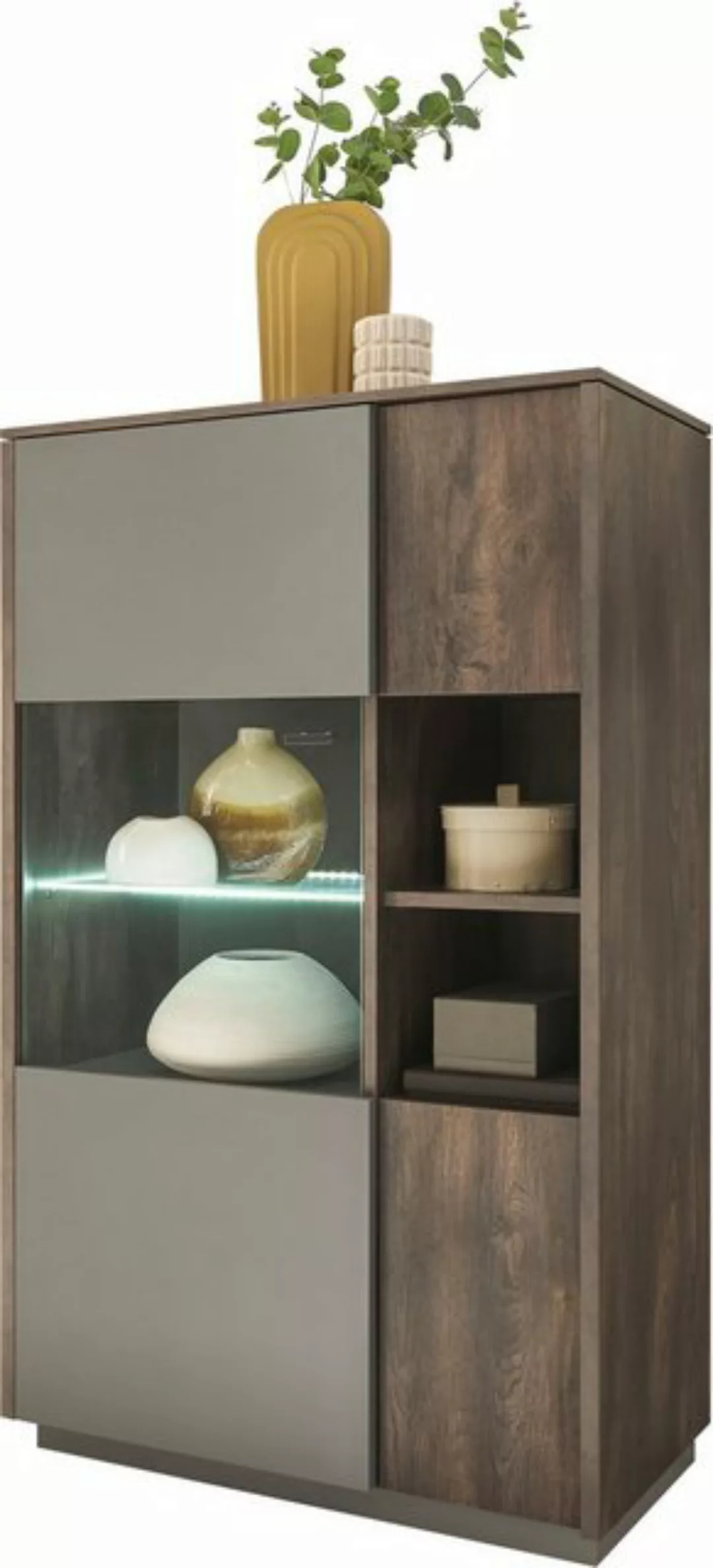 INOSIGN Vitrine LARGO Soft-Close-Funktion, Höhe ca. 130 cm günstig online kaufen