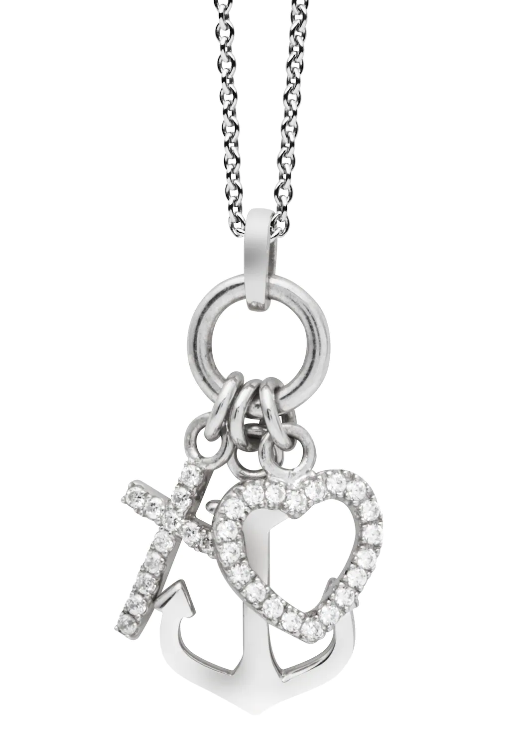 NANA KAY Kette mit Anhänger "Love Catcher, Glaube/Liebe/Hoffnung, ST1539", günstig online kaufen