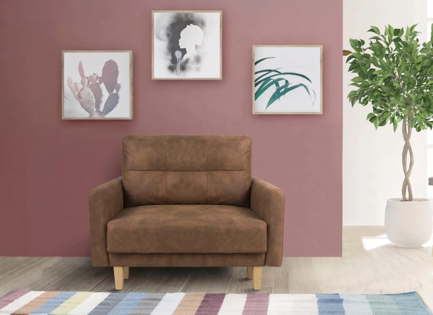 Home affaire Sessel "Triplo", mit Steppung im Rückenkissen günstig online kaufen