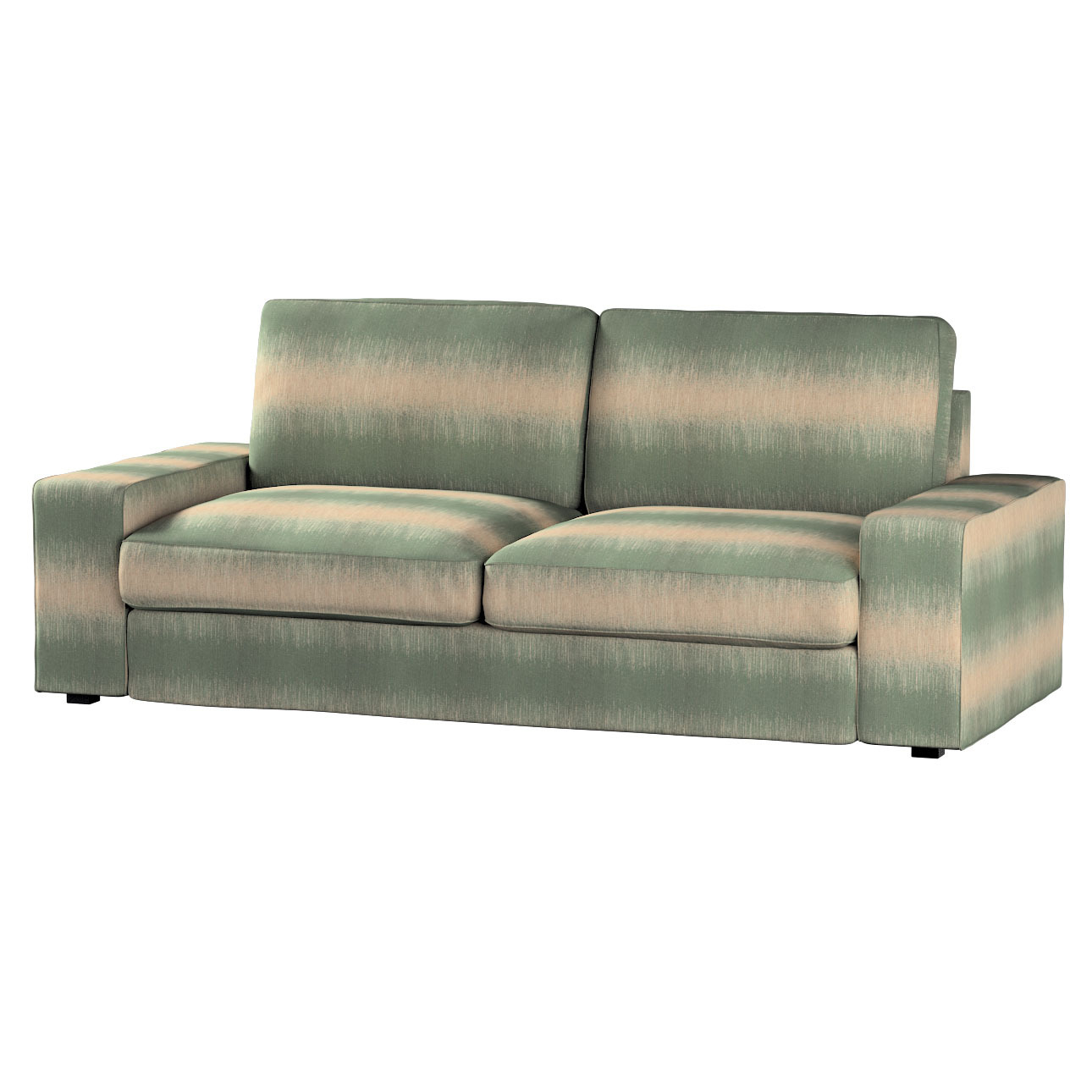 Bezug für Kivik 3-Sitzer Sofa, grün-beige, Bezug für Sofa Kivik 3-Sitzer, L günstig online kaufen