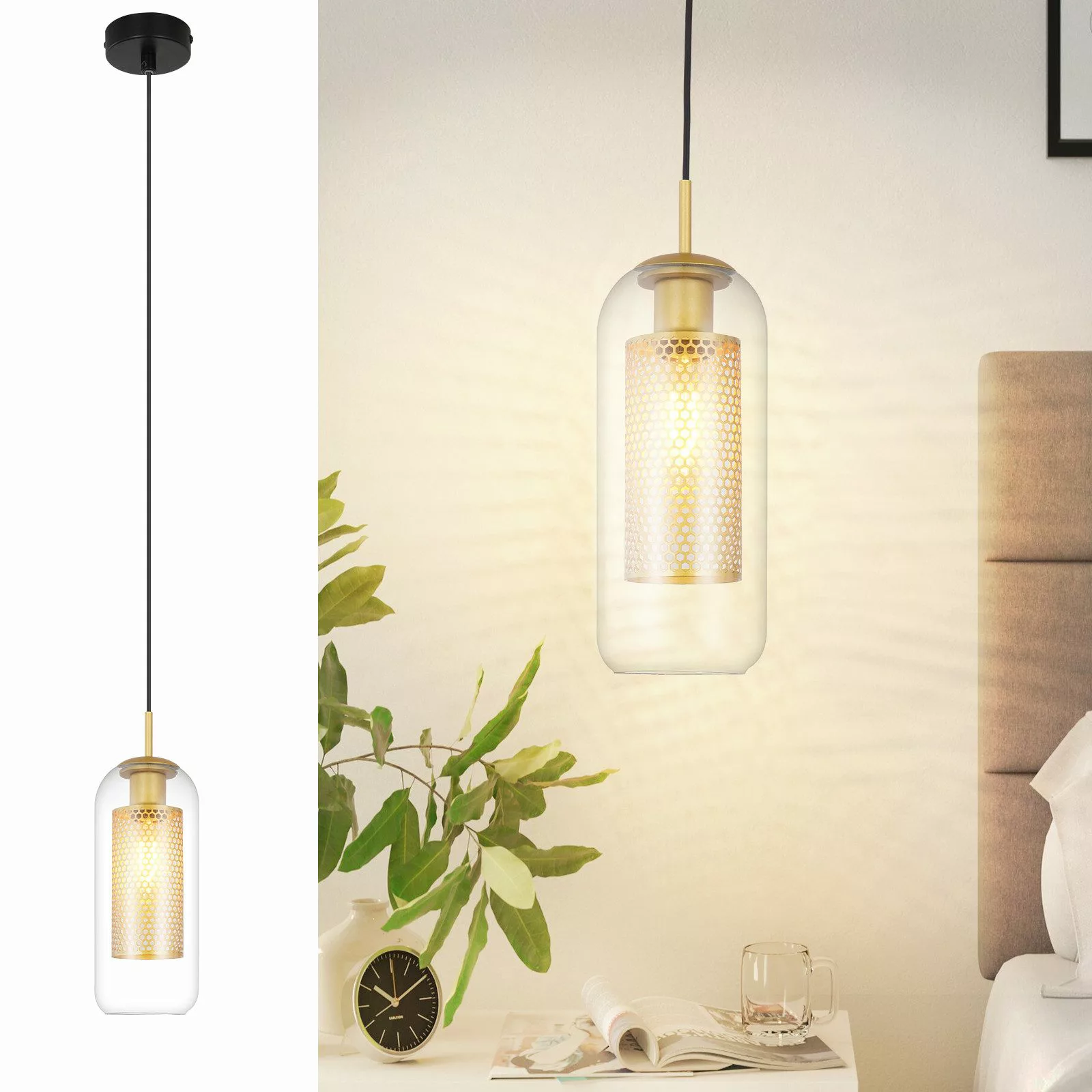 ZMH Pendelleuchte Esszimmer 1 Flammig Modern günstig online kaufen