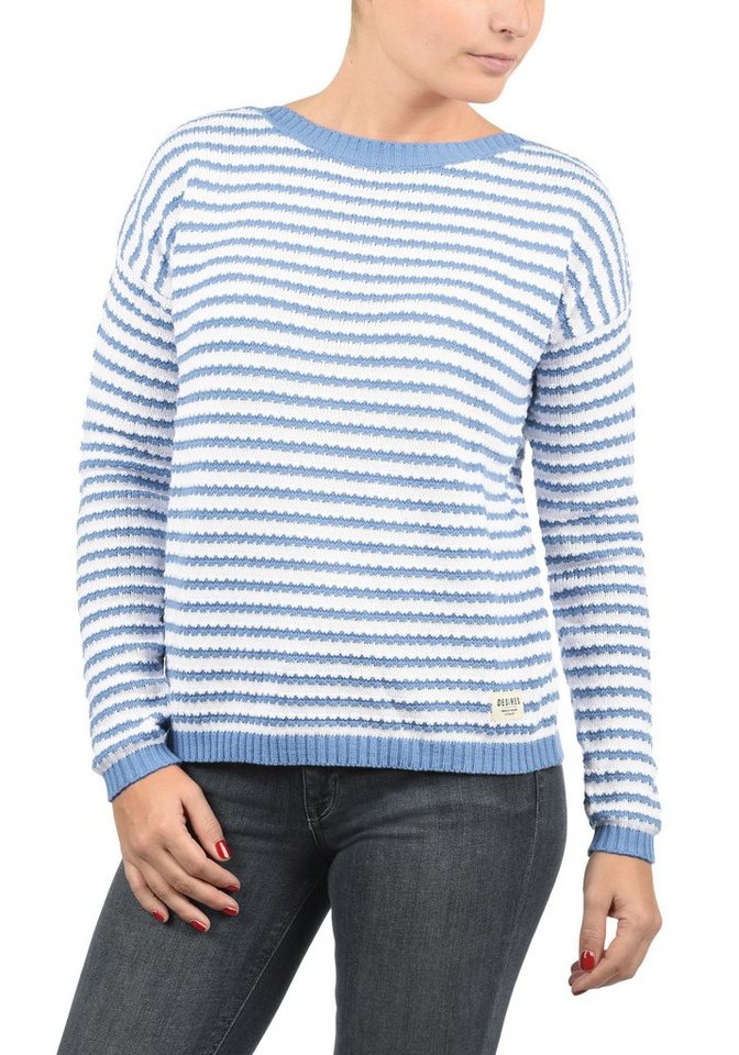 DESIRES Strickpullover Hilde Strickpulli in Streifen Optik günstig online kaufen