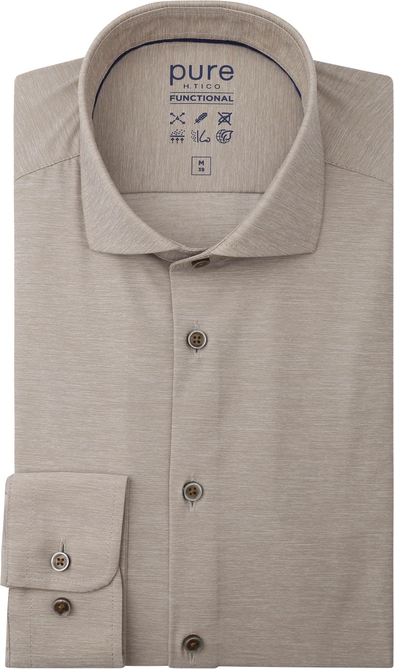 Pure Shirt Melange Beige - Größe 40 günstig online kaufen