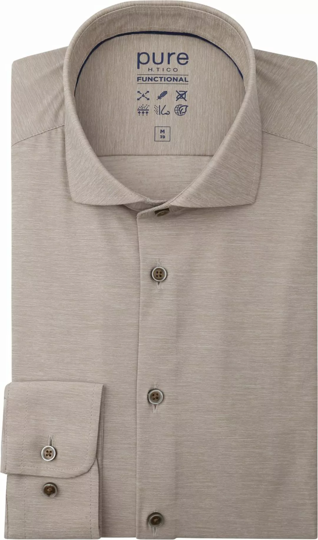 Pure Shirt Melange Beige - Größe 41 günstig online kaufen