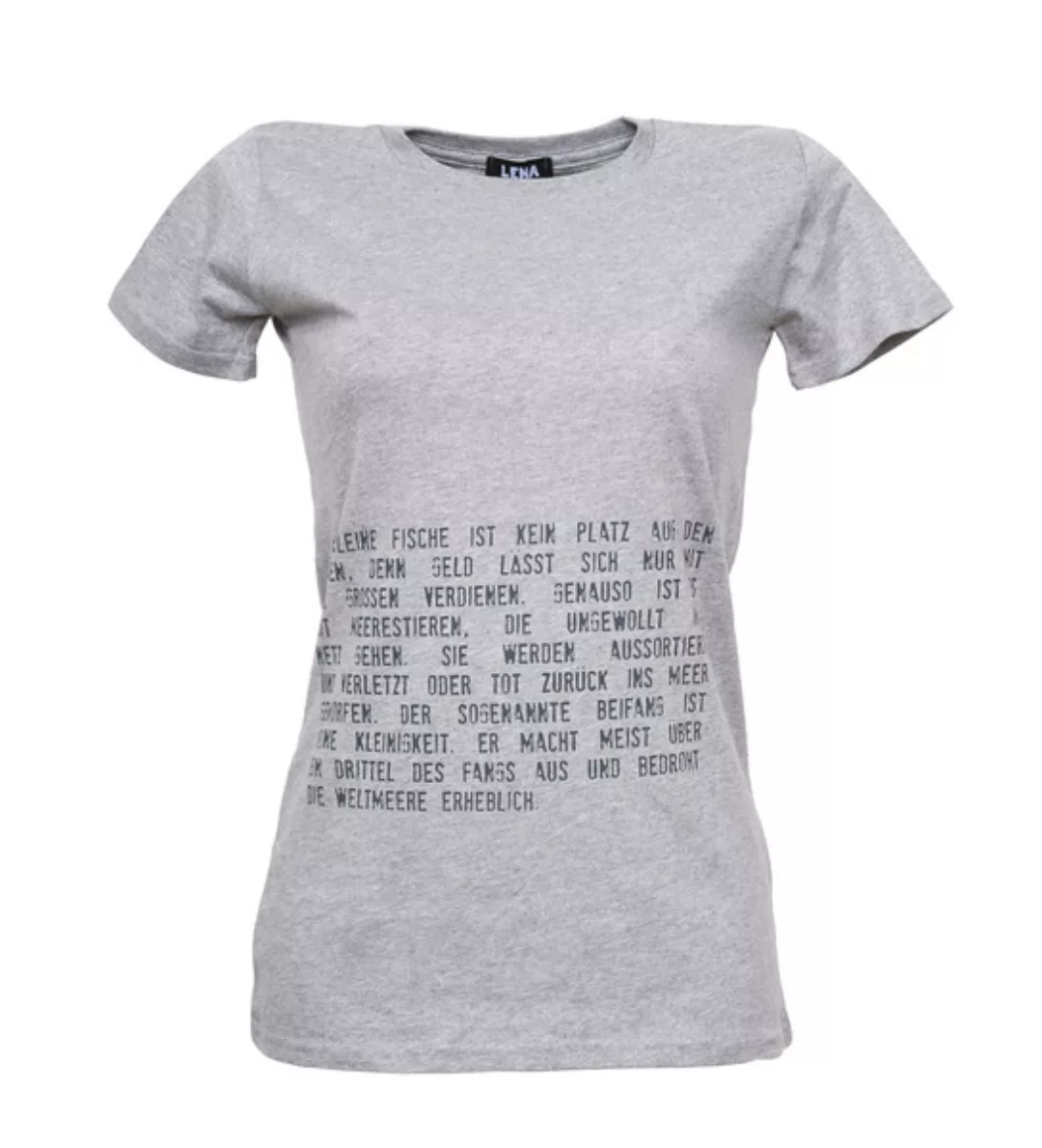 Frauen-t-shirt Aufklärer Grau Meliert günstig online kaufen