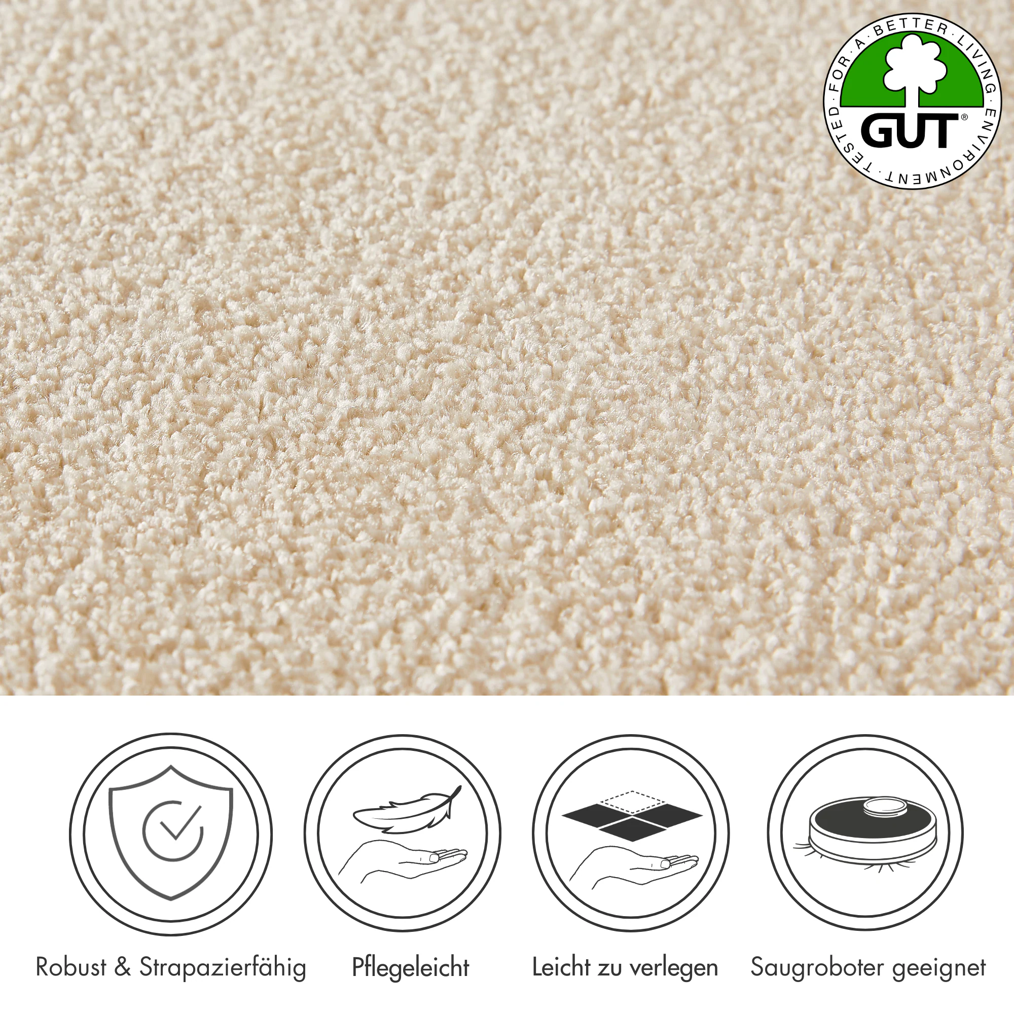 Andiamo Teppichboden »Verona, Velours, Made in Belgium«, rechteckig, 6 mm H günstig online kaufen