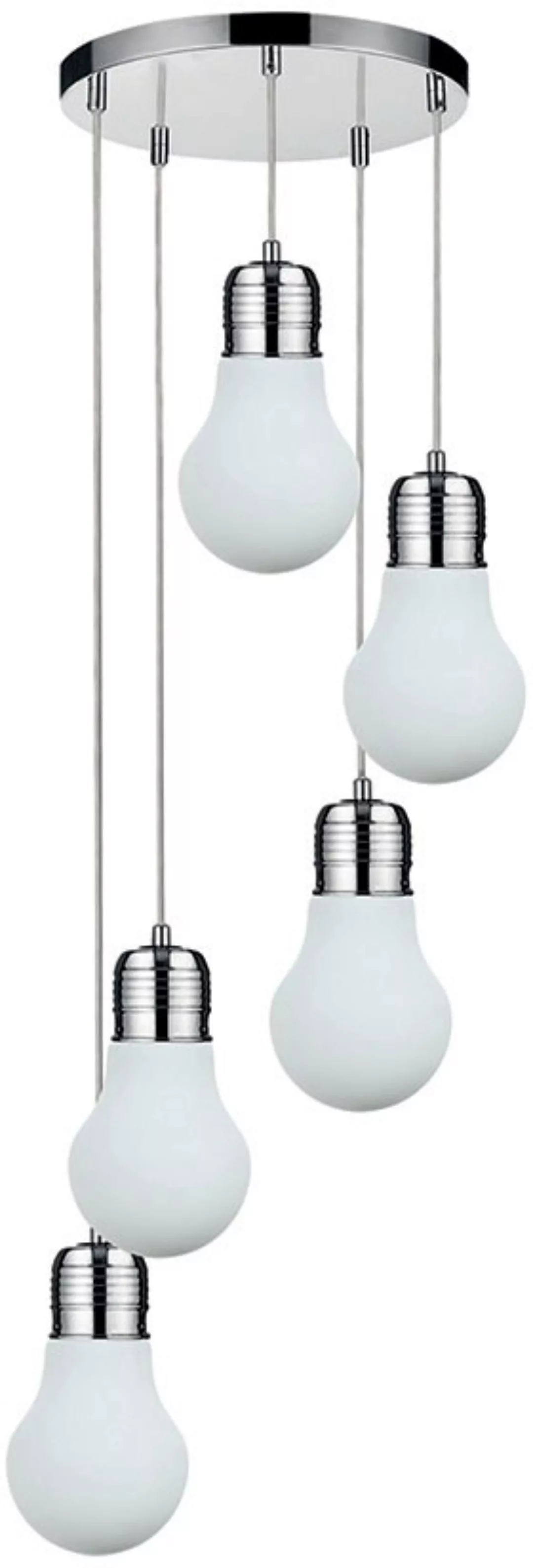 SPOT Light Pendelleuchte »Bulb«, 5 flammig, Leuchtmittel E27   Leuchtmittel günstig online kaufen