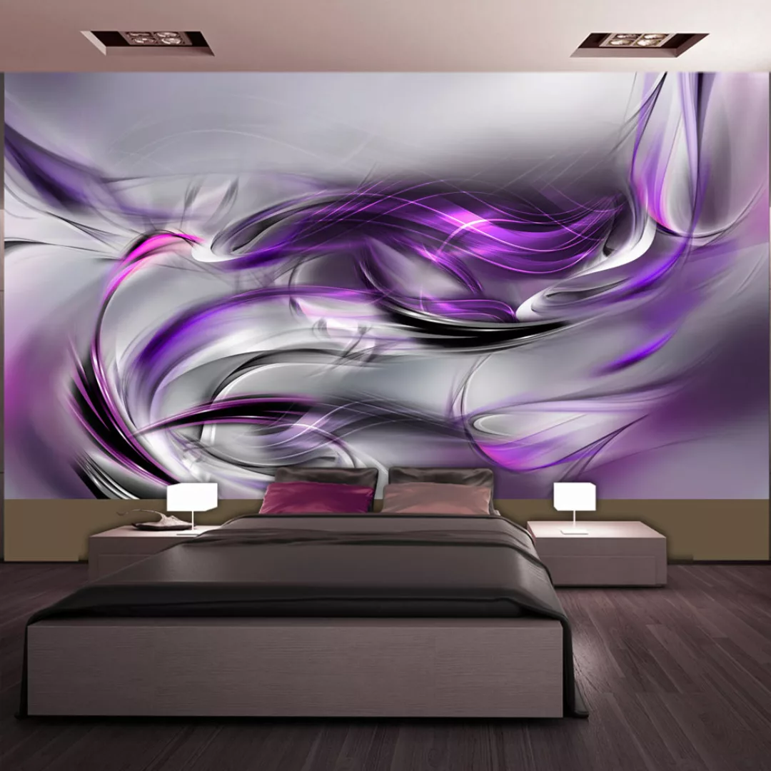 XXL Tapete - Purple Swirls II günstig online kaufen