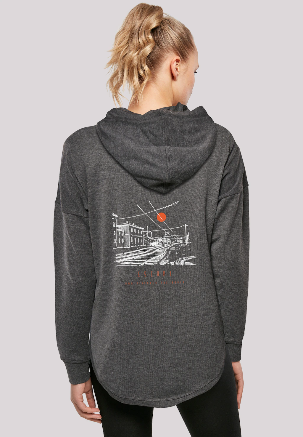 F4NT4STIC Kapuzenpullover "Oversize Escape Discover the World Town", Premiu günstig online kaufen