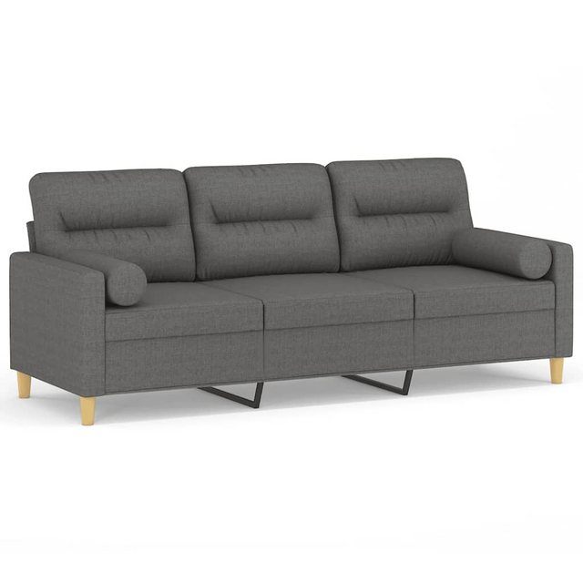 vidaXL Sofa Sofa mit Zierkissen Stoff, 180 cm, 3-Sitzer günstig online kaufen