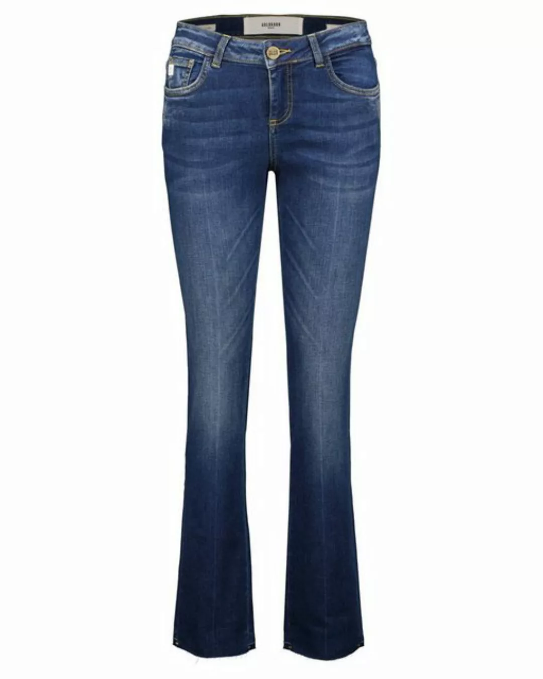 Goldgarn 5-Pocket-Jeans Damen Jeanshose ROSENGARTEN FLARE (1-tlg) günstig online kaufen