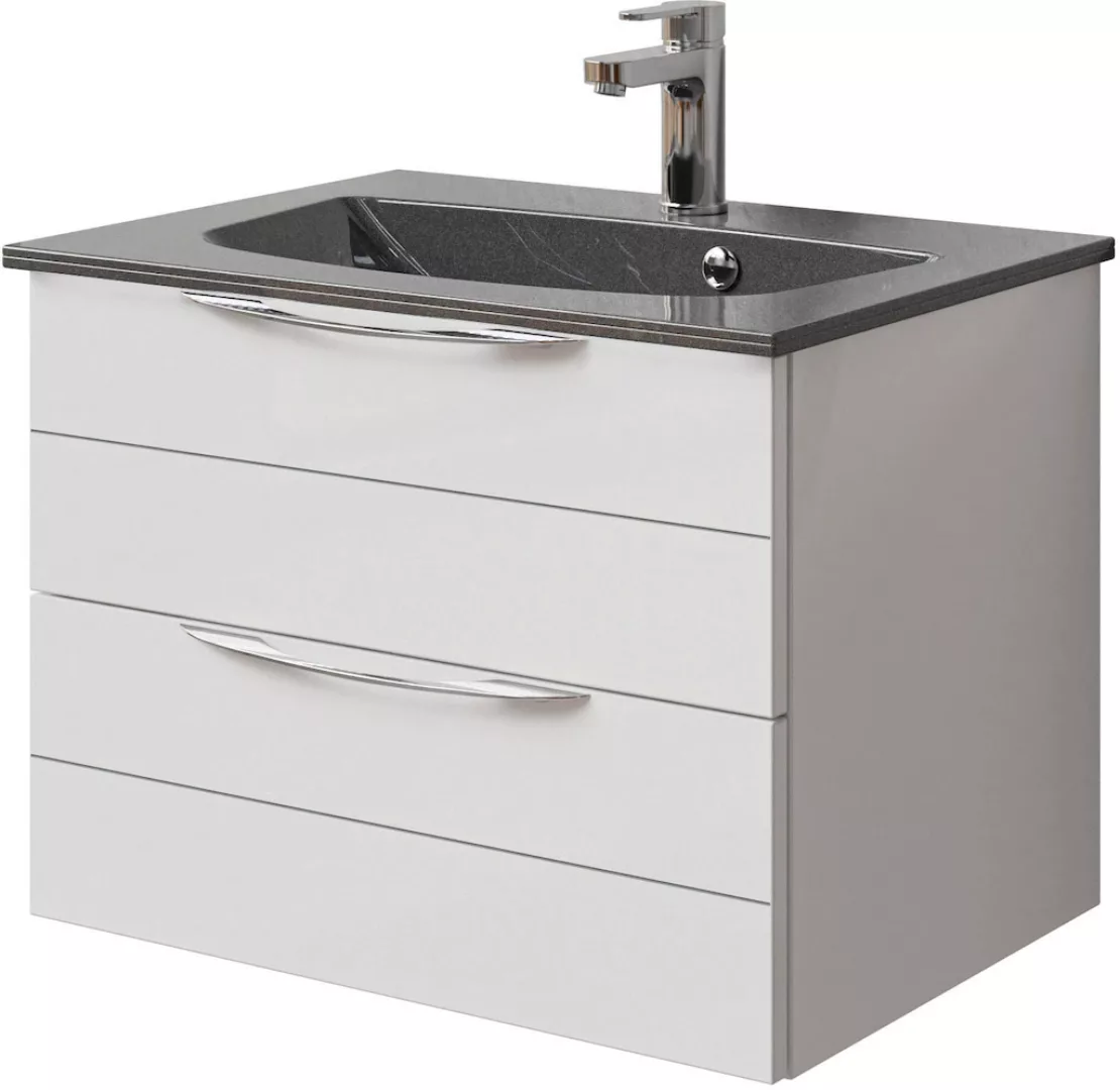 Saphir Waschtisch "Serie 6025 Mineralmarmor-Waschtisch mit Unterschrank, 97 günstig online kaufen