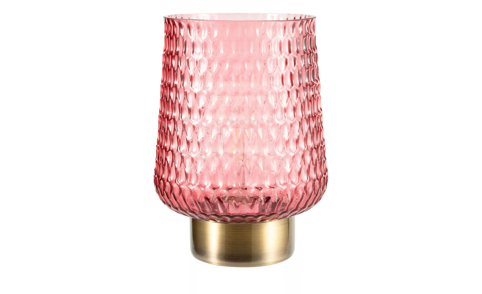 Mobile-Tischleuchte  Glas rosa  groß   ¦ rosa/pink ¦ Maße (cm): H: 21  Ø: 1 günstig online kaufen