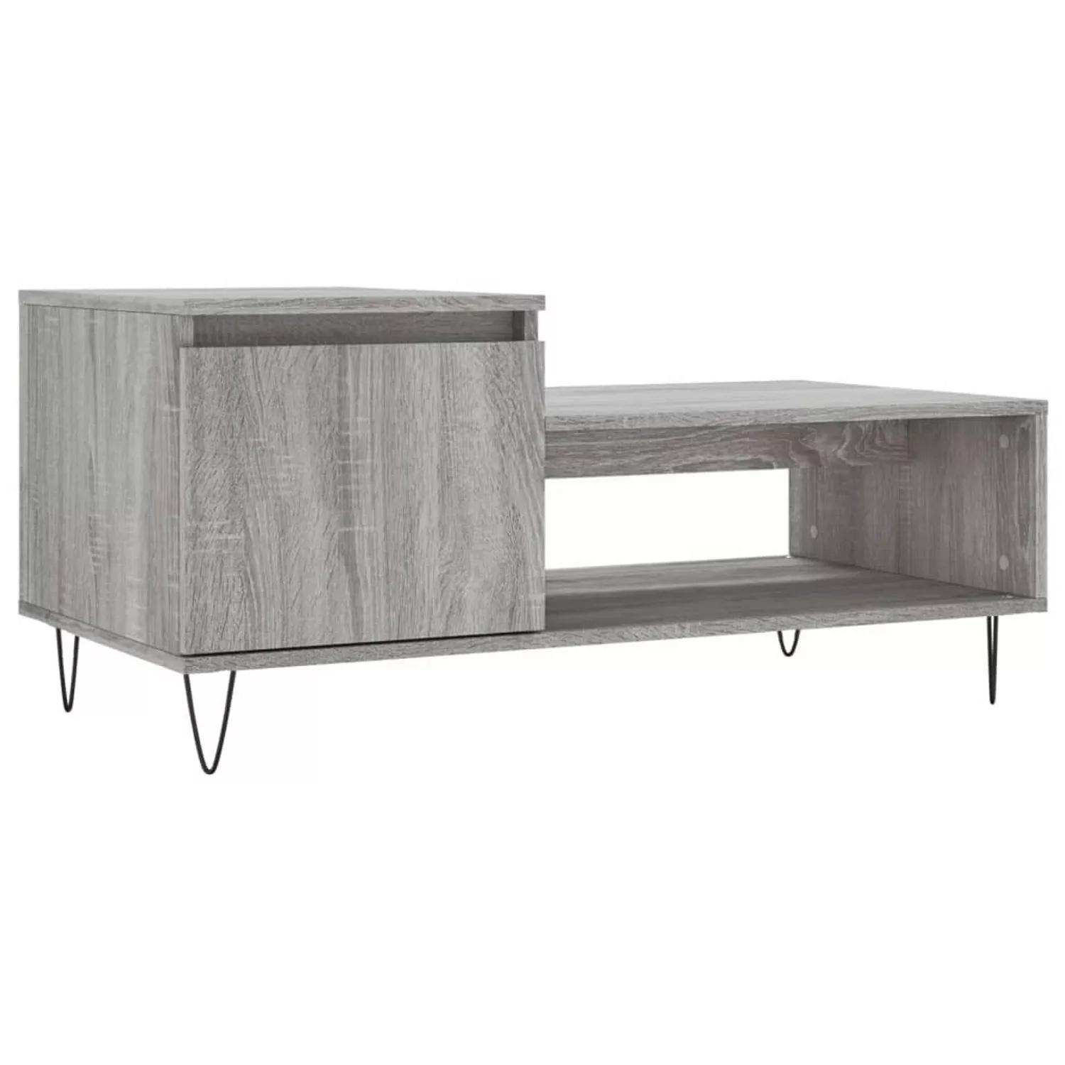 vidaXL Couchtisch Grau Sonoma 100x50x45 cm Holzwerkstoff Modell 4 günstig online kaufen