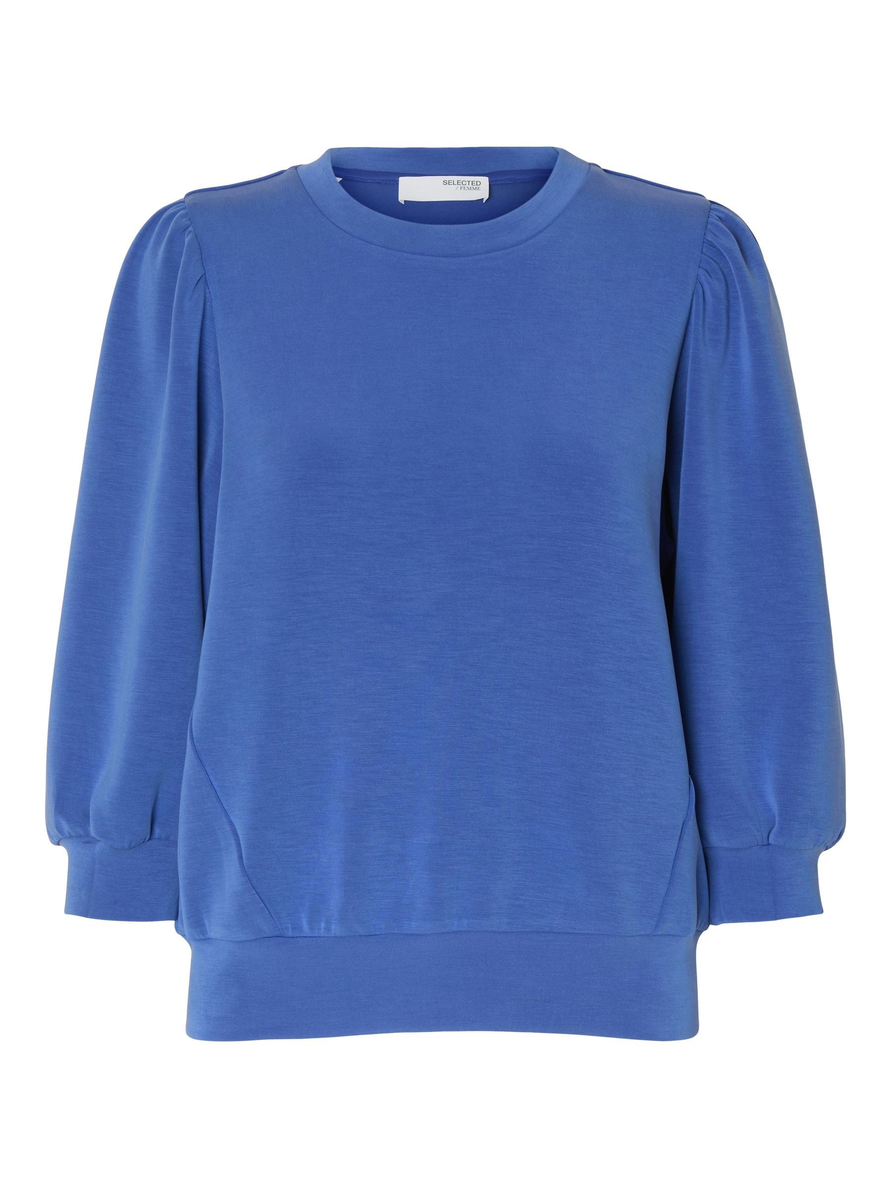SELECTED FEMME Blusenshirt locker geschnitten Rundhalsausschnitt günstig online kaufen