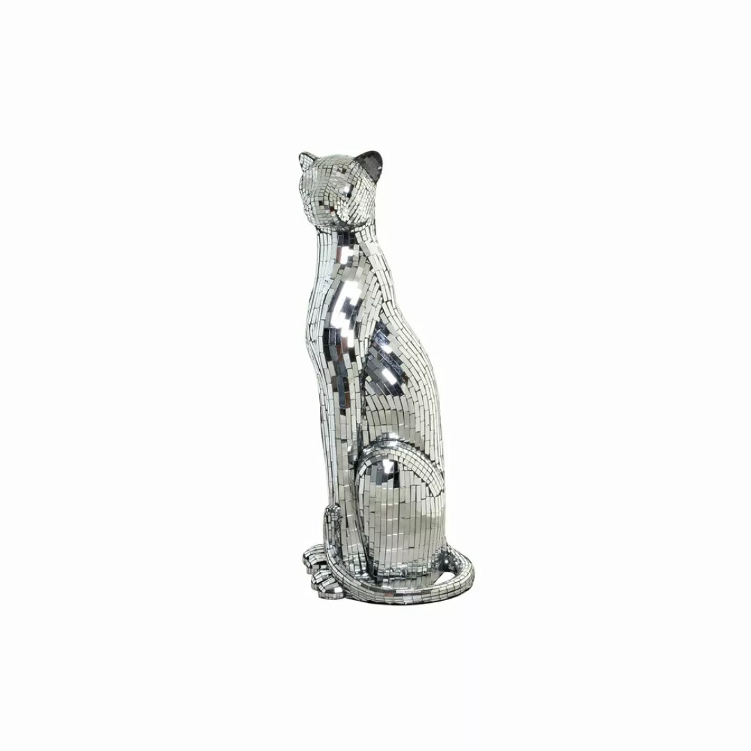 Deko-figur Dkd Home Decor Silberfarben Leopard Harz (30 X 26 X 64.5 Cm) günstig online kaufen