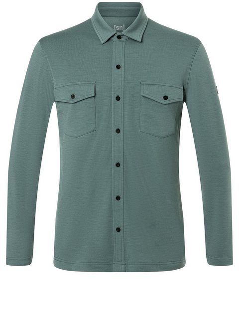 SUPER.NATURAL Langarmhemd Merino Hemd M ADVENTURE SHIRT sportlicher Merino- günstig online kaufen