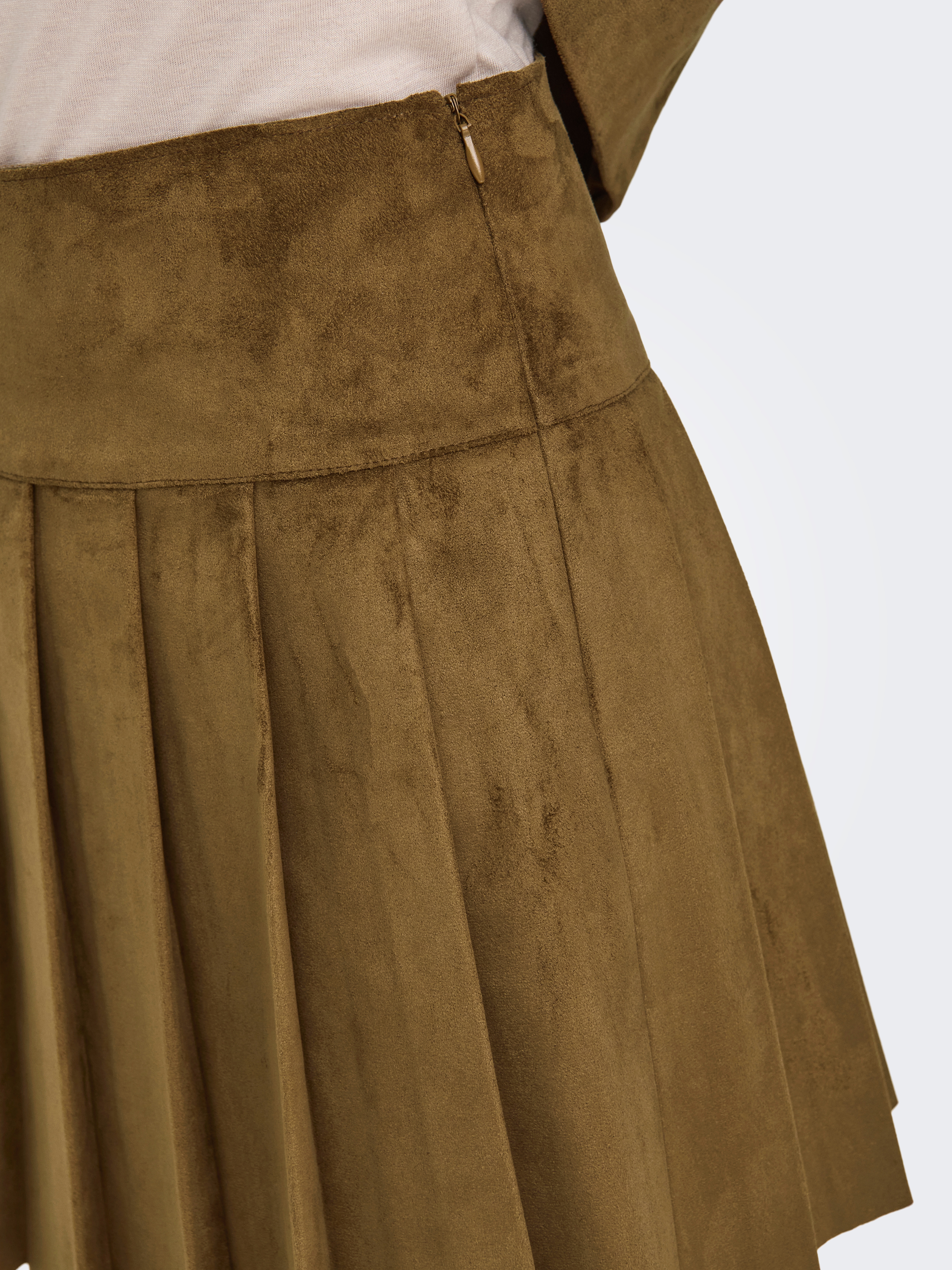 ONLY Minirock "ONLTULIP FAUX SUEDE PLEAT SKIRT OTW" günstig online kaufen