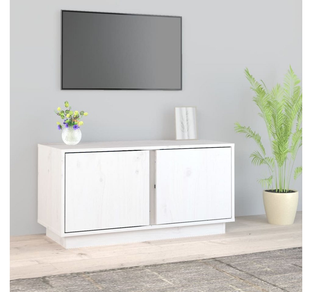 vidaXL TV-Schrank TV-Schrank Weiß 80x35x40,5 cm Massivholz Kiefer günstig online kaufen