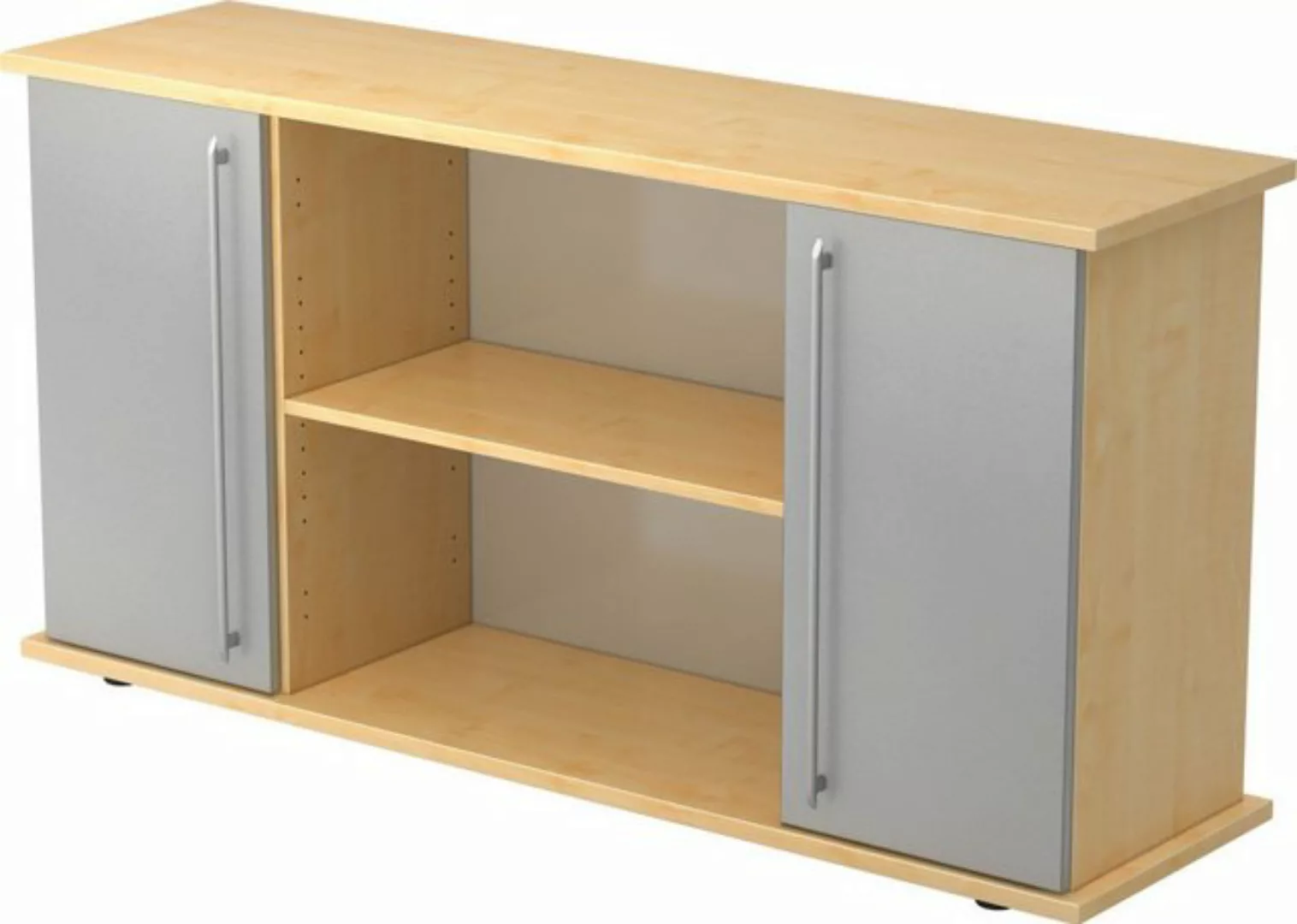 Aktenschrank Sideboard SB 2OH 2 Türen BxTxH 166,1x44,8x84cm Griff RE Ahorn/ günstig online kaufen