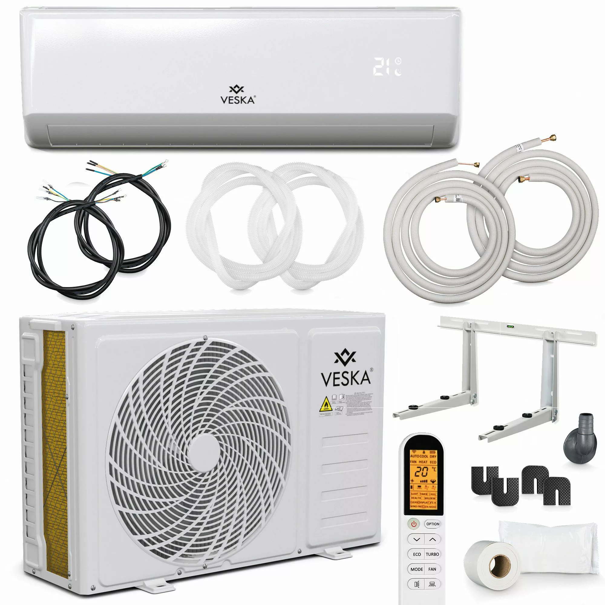 VESKA Split-Klimagerät Inverter Klimaanlage 12000 BTU günstig online kaufen
