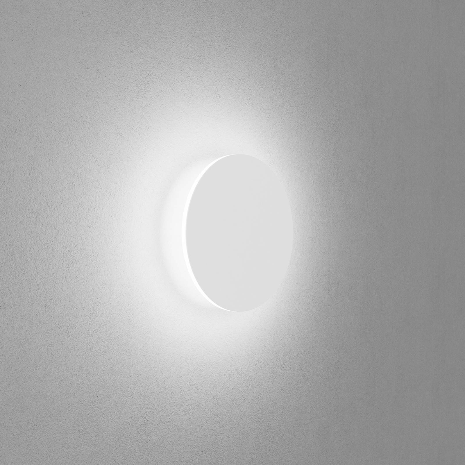 Egger LED-Wandleuchte Orbit, weiß, Ø 25 cm, Alu, 2.700 K günstig online kaufen