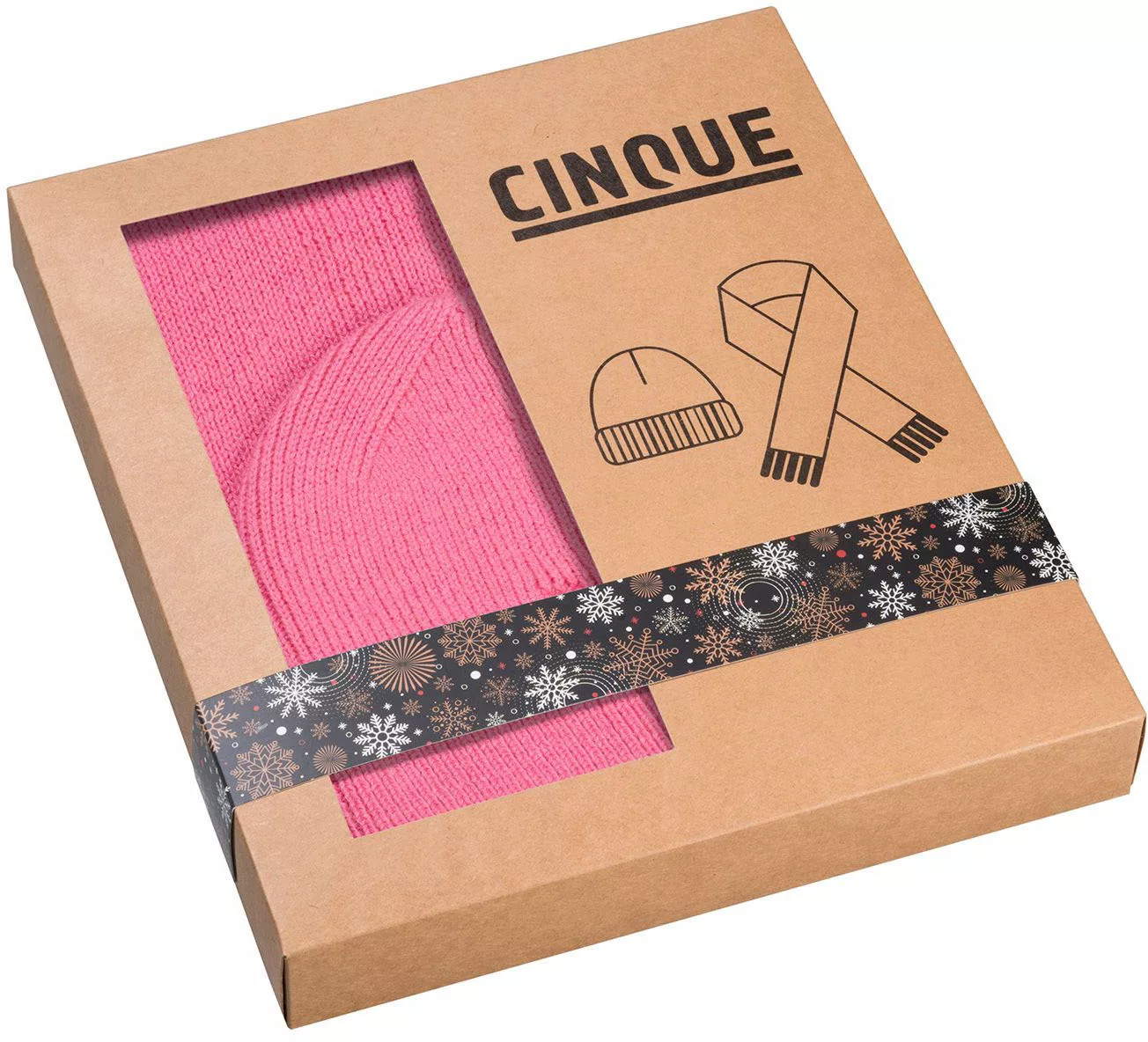 Cinque Strickschal, Mütze & Schal in Geschenkbox, Weihnachtsgeschenk günstig online kaufen