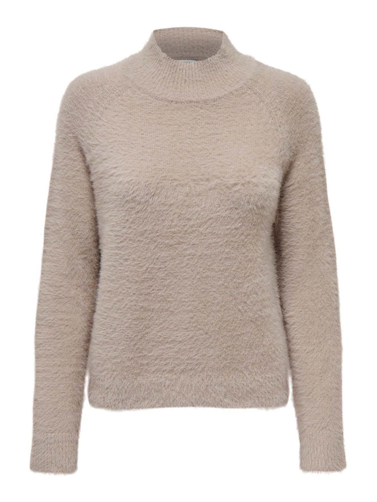 JACQUELINE de YONG Strickpullover Flauschiger Stehkragen günstig online kaufen